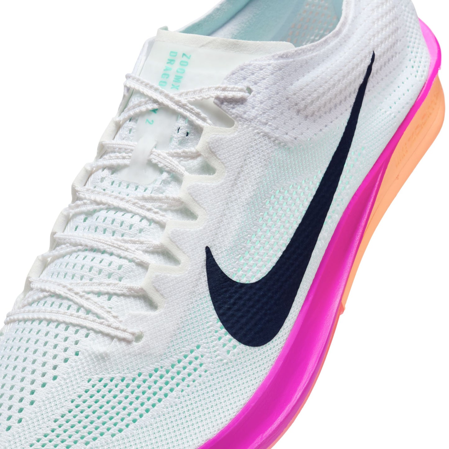 Nike Dragonfly 2 Long Distance Spikes | White / Hyper Turquoise / Fire Pink / Obsidian | Unisex