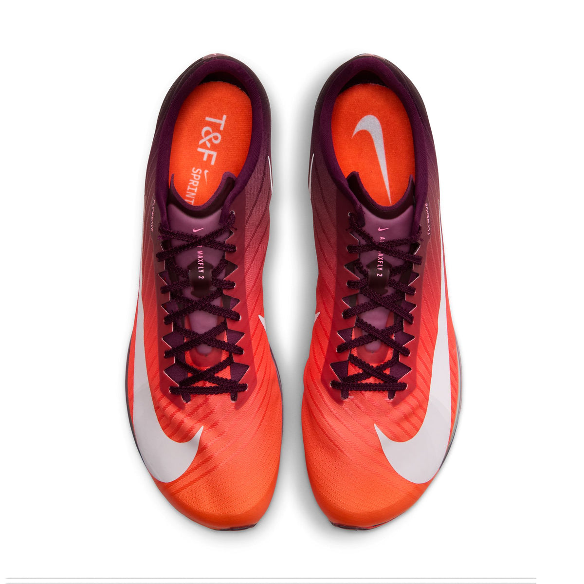 Nike Maxfly 2 Spikes | Bordeaux / Bright Crimson / Hyper Crimson / White | Unisex