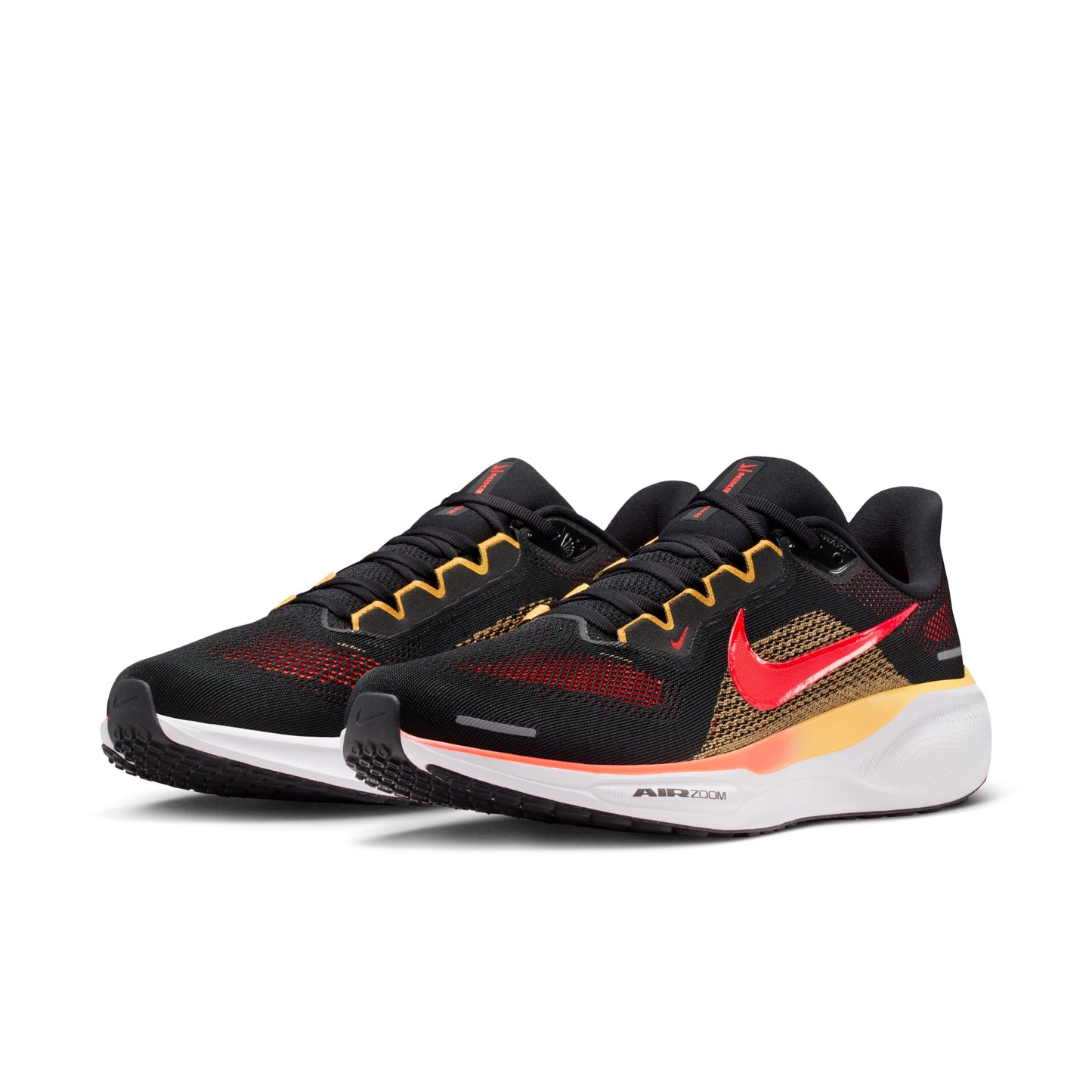 Nike Pegasus 41 | Black / Bright Crimson / Topaz Gold | Mens