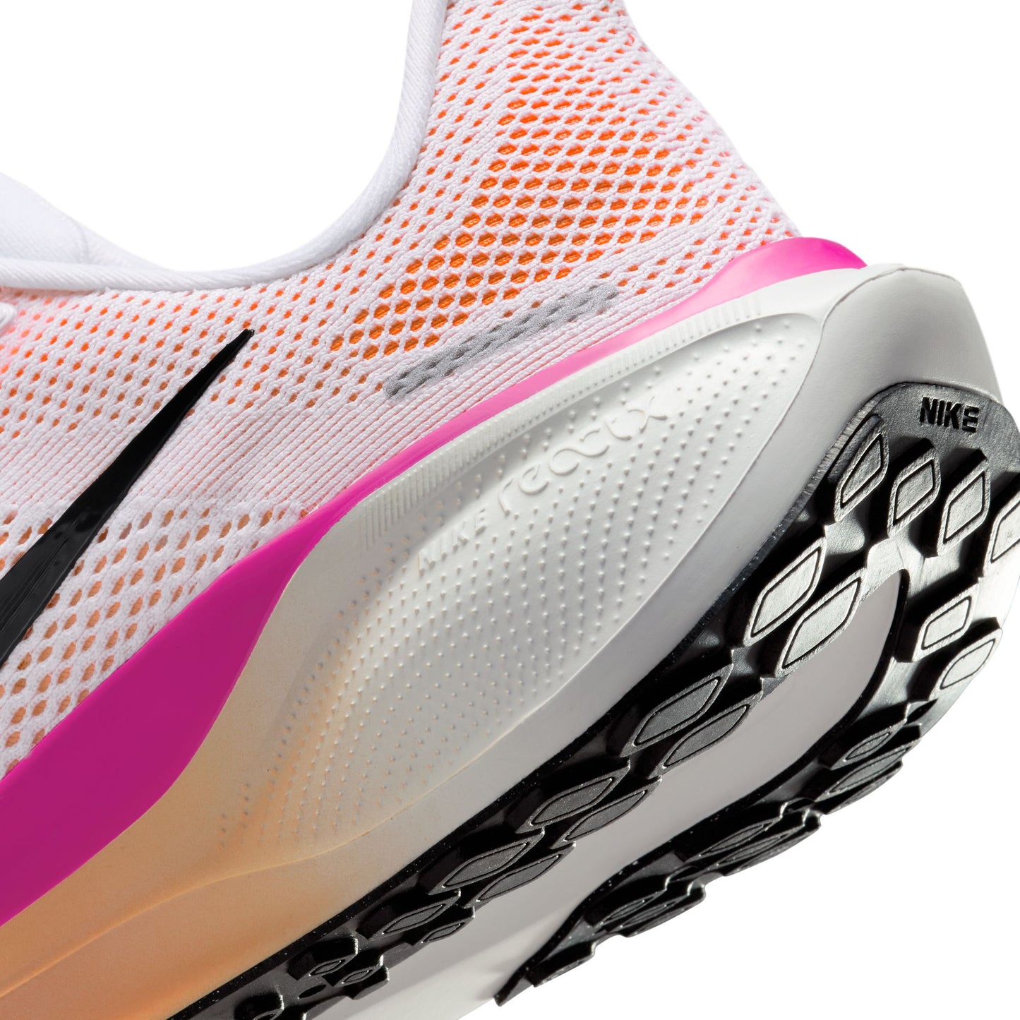 Nike Pegasus 41 | White / Black / Fire Pink / Orange Pulse | Womens
