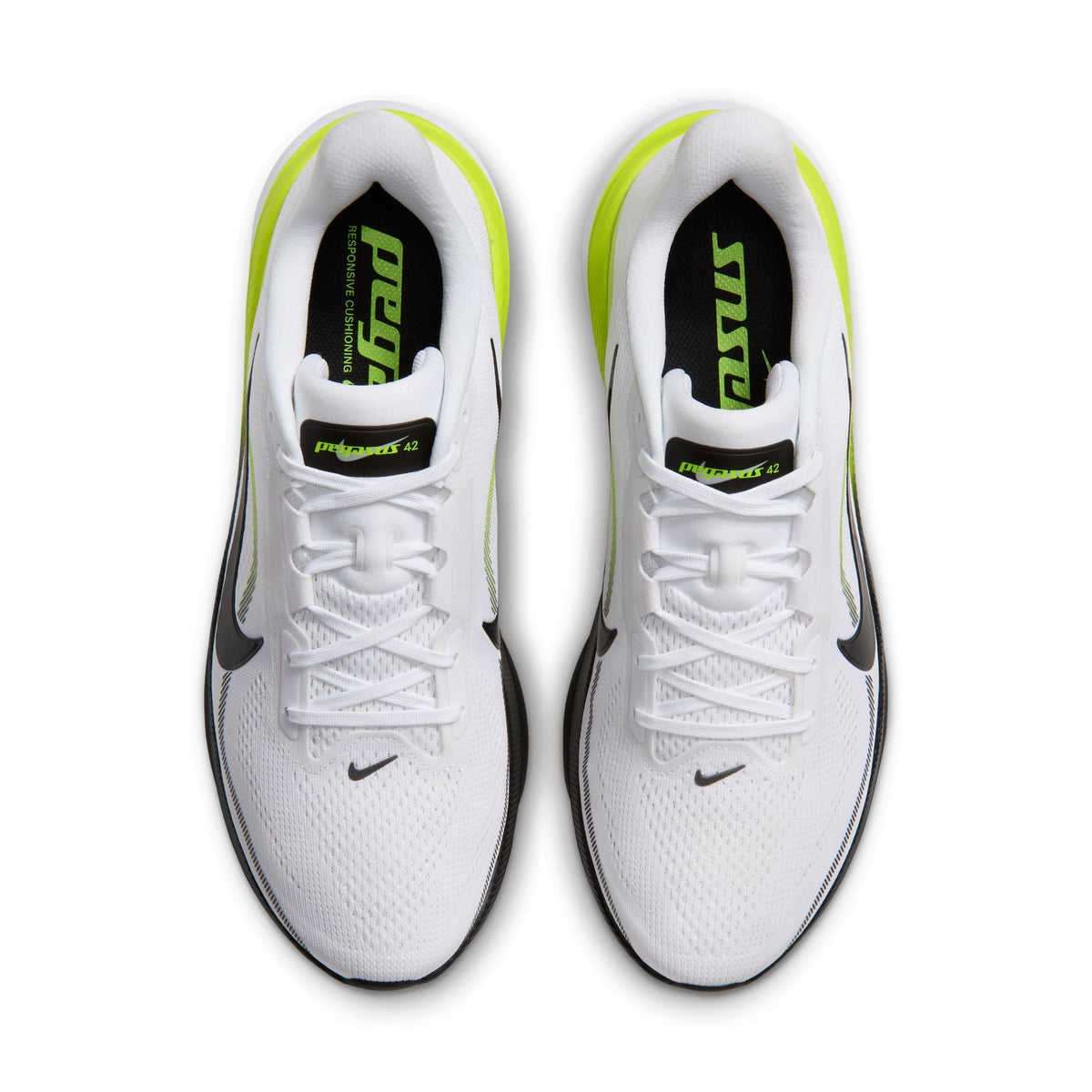 Nike Pegasus 42 | White / Black / Lemon Venom | Mens