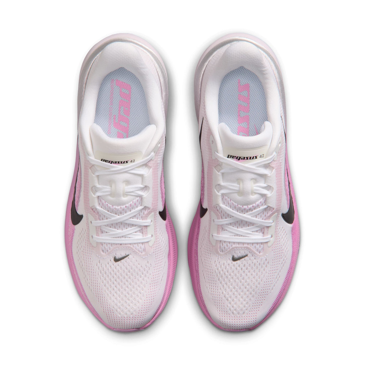 Nike Pegasus 42 | White / Black / Light Magenta / Bleached Lilac | Womens