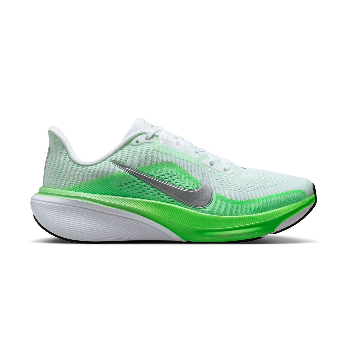 Nike Pegasus 42 | White / Metallic Silver / Green Strike | Womens