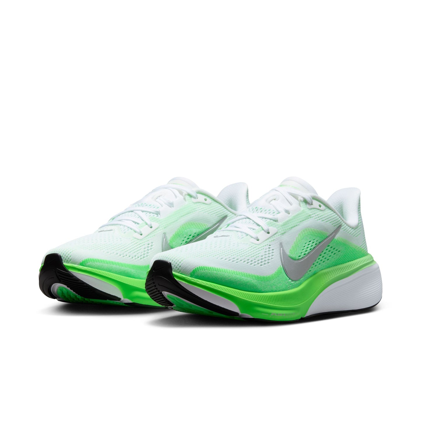 Nike Pegasus 42 | White / Metallic Silver / Green Strike | Womens