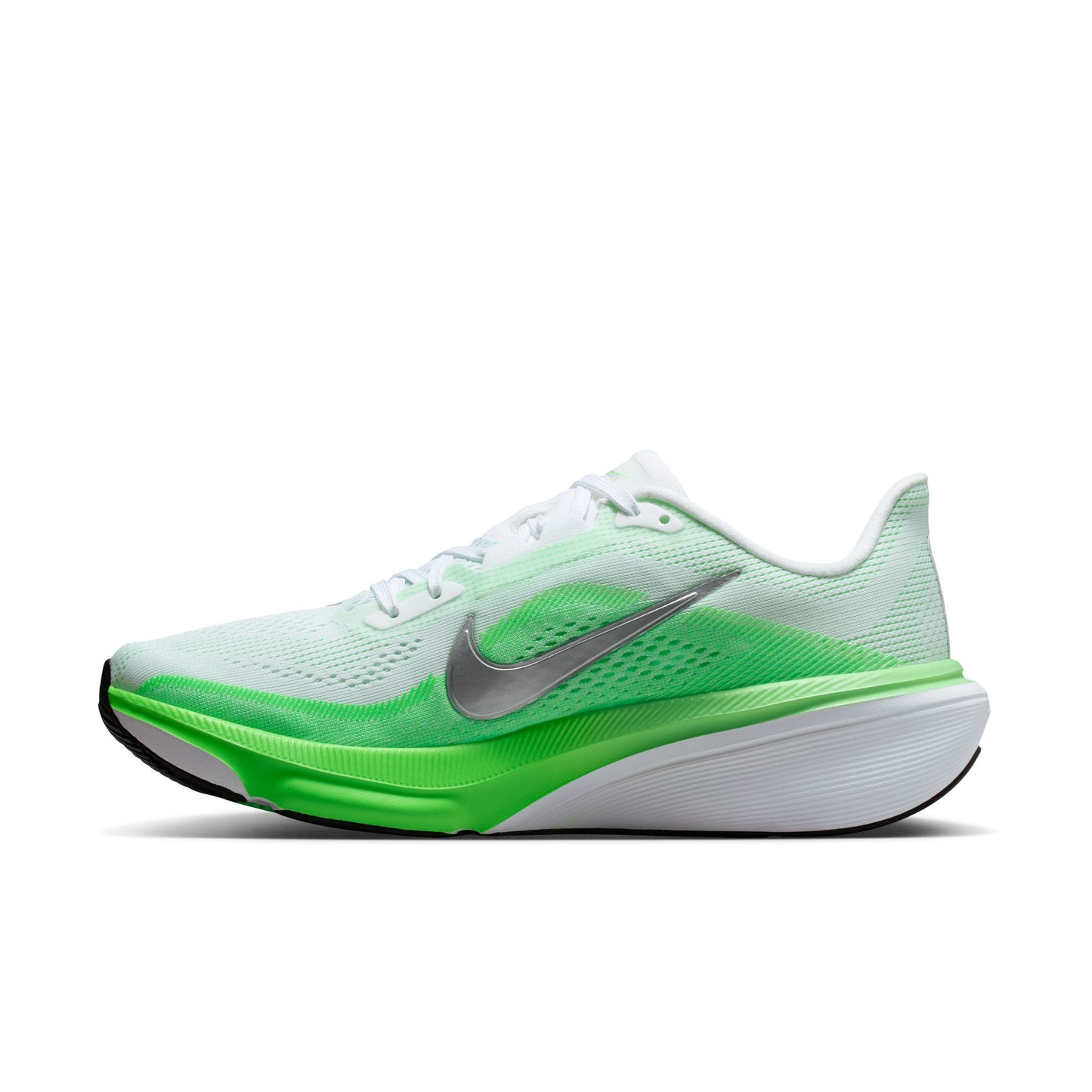 Nike Pegasus 42 | White / Metallic Silver / Green Strike | Womens