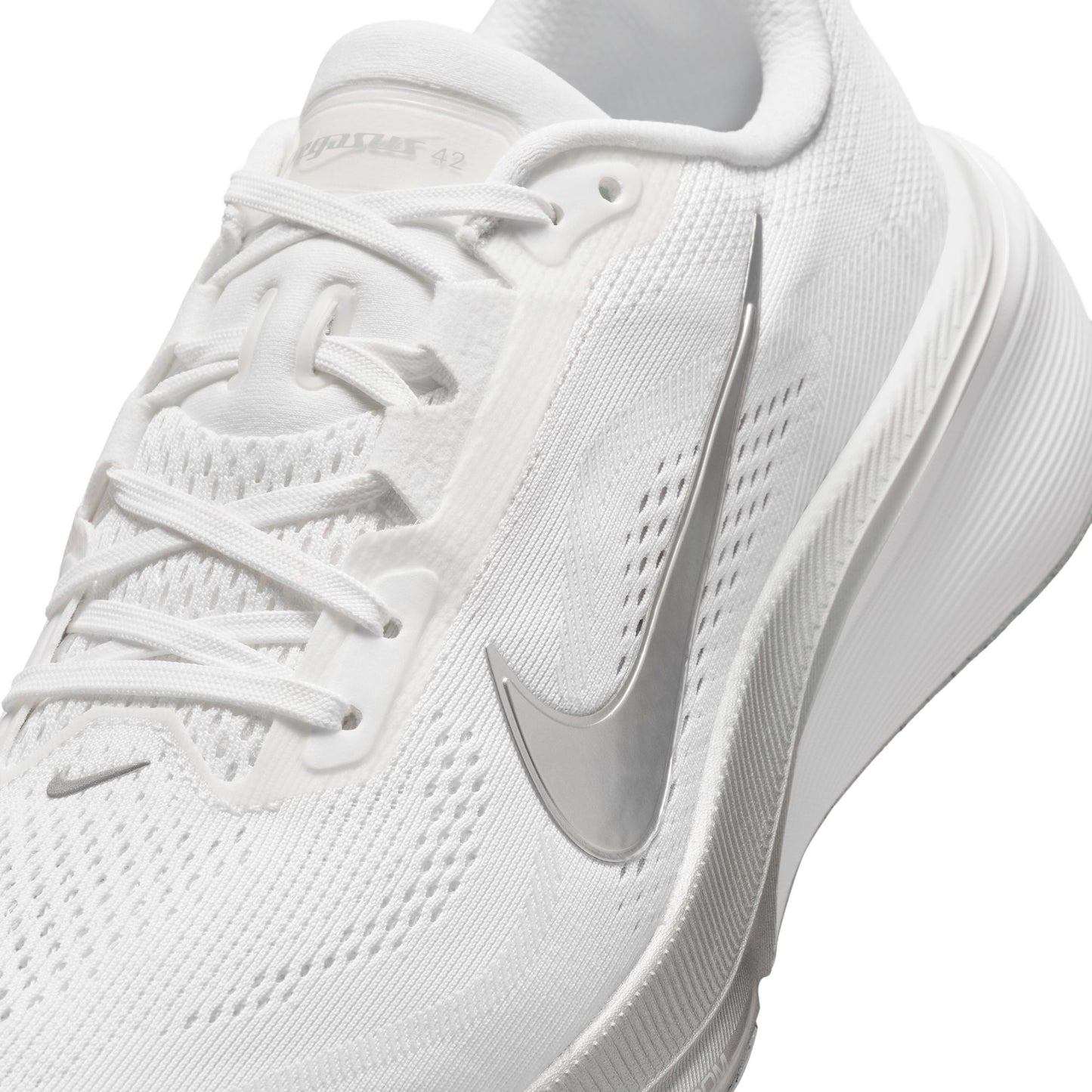 Nike Pegasus 42 | White / Metallic Silver / Wolf Grey | Womens