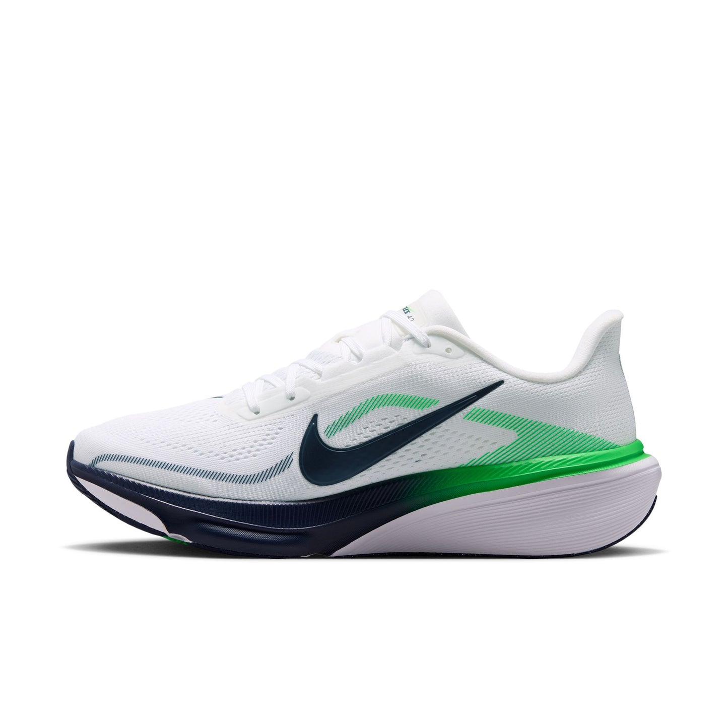 Nike Pegasus 42 | White / Midnight Navy / Green Spark | Mens