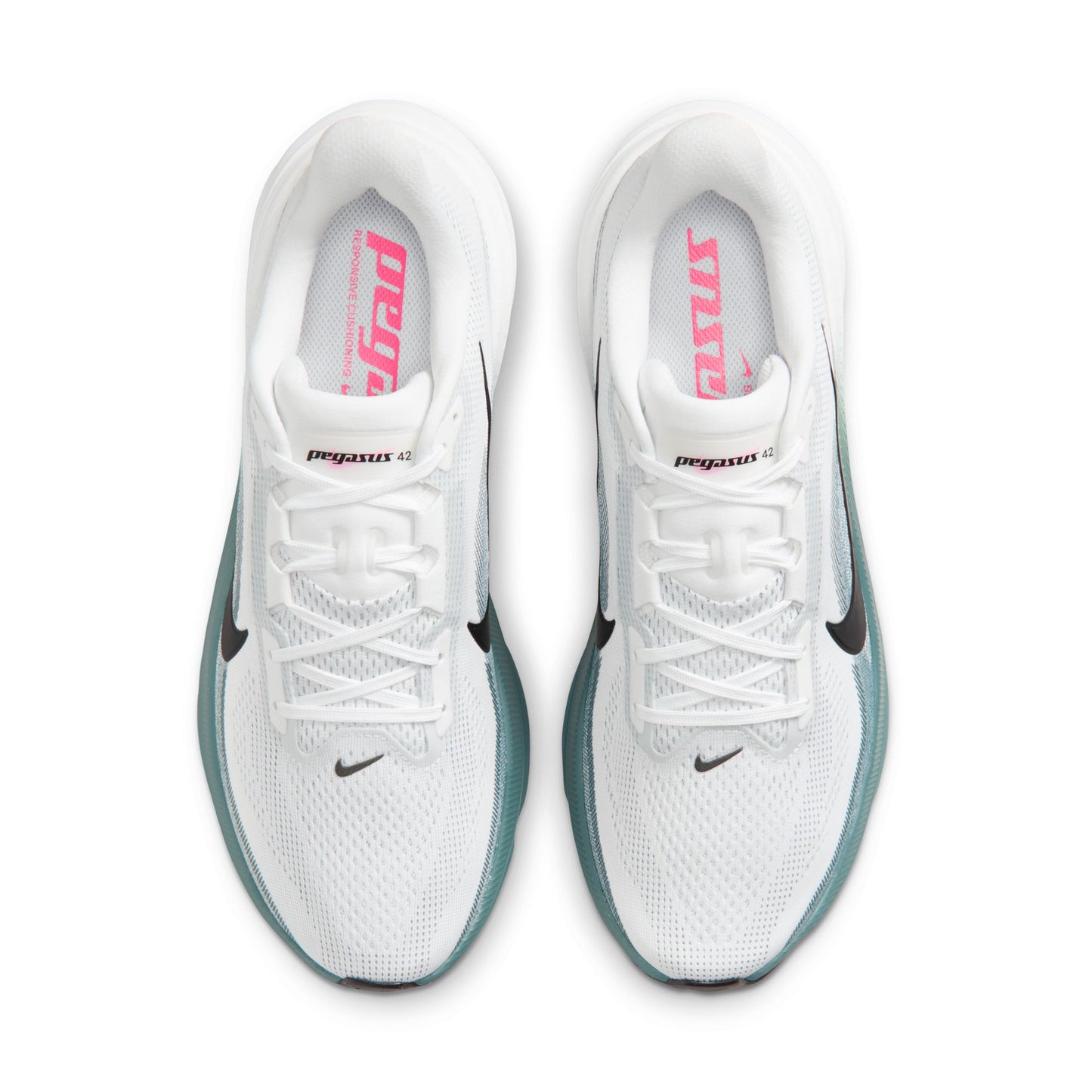 Nike Pegasus 42 | White / Mineral Slate / Hyper Pink / Black | Mens