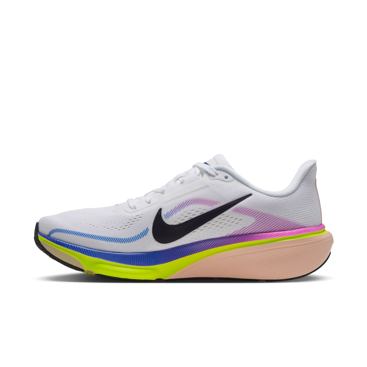 Nike Pegasus 42 | White / Purple Dynasty / Volt / Crimson Tint | Womens