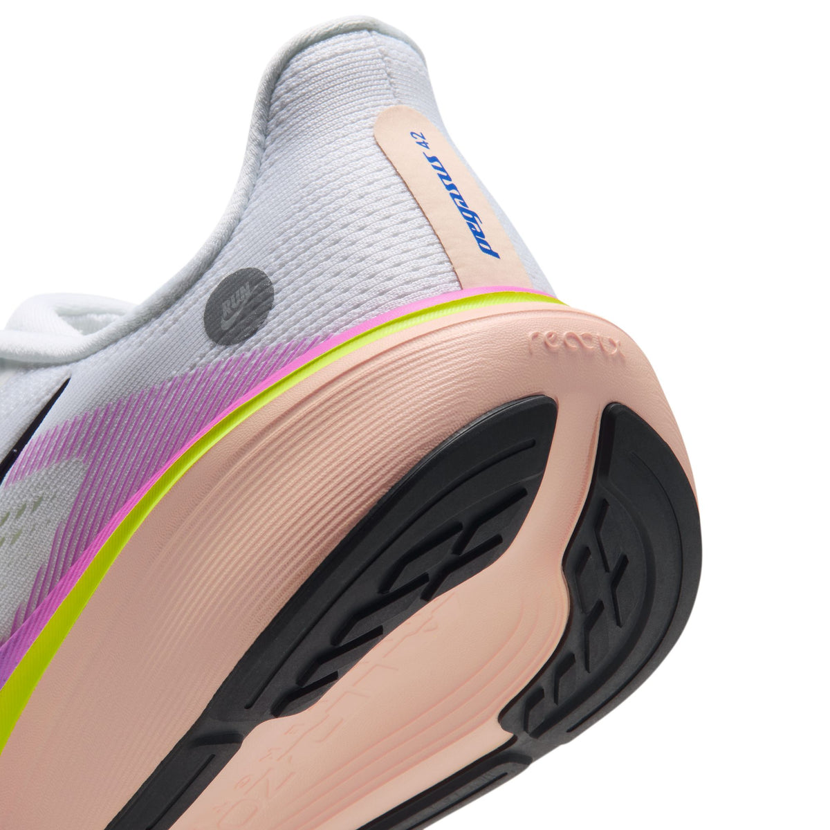 Nike Pegasus 42 | White / Purple Dynasty / Volt / Crimson Tint | Womens