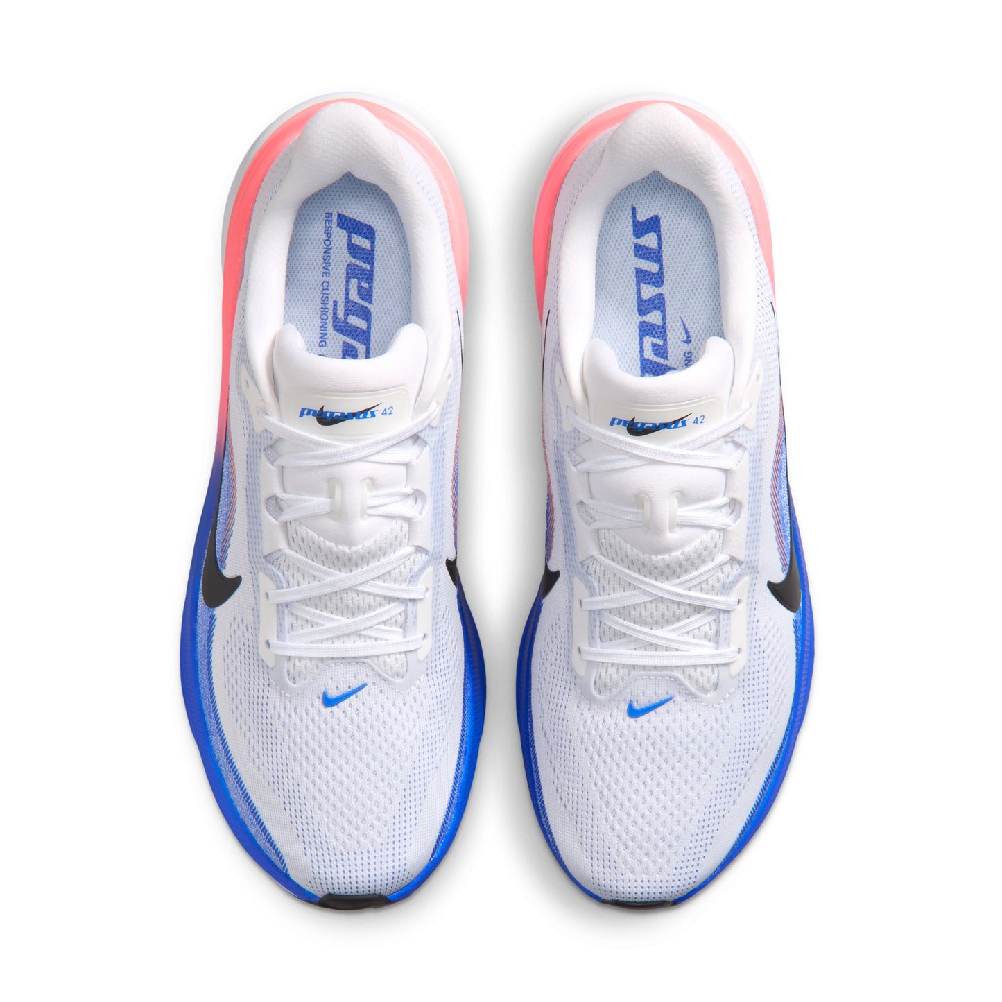 Nike Pegasus 42 | White / Racer Blue / Atomic Pink | Mens