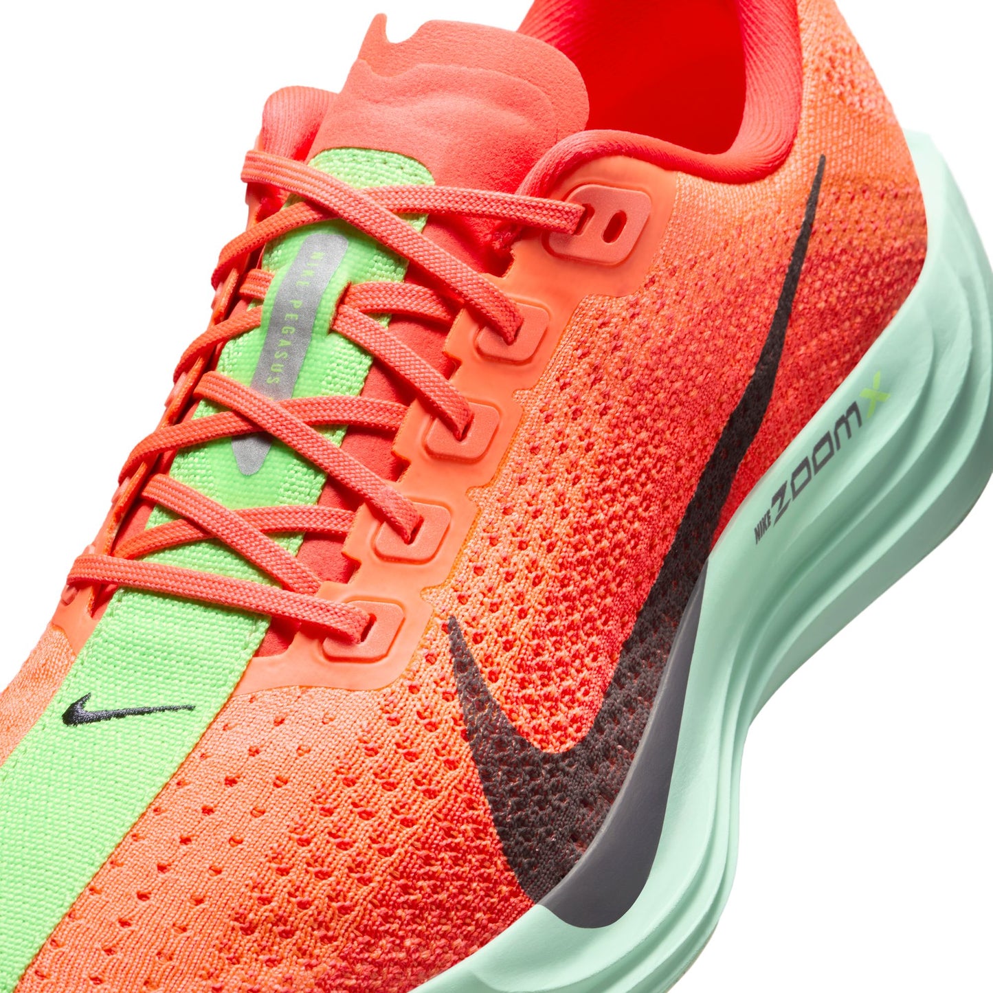 Nike Pegasus Plus | Bright Crimson / Cave Purple / Lime Blast | Womens