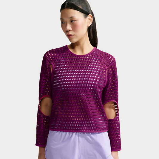 Nike Radical AirFlow Long Sleeve Tee | True Berry / Black | Womens