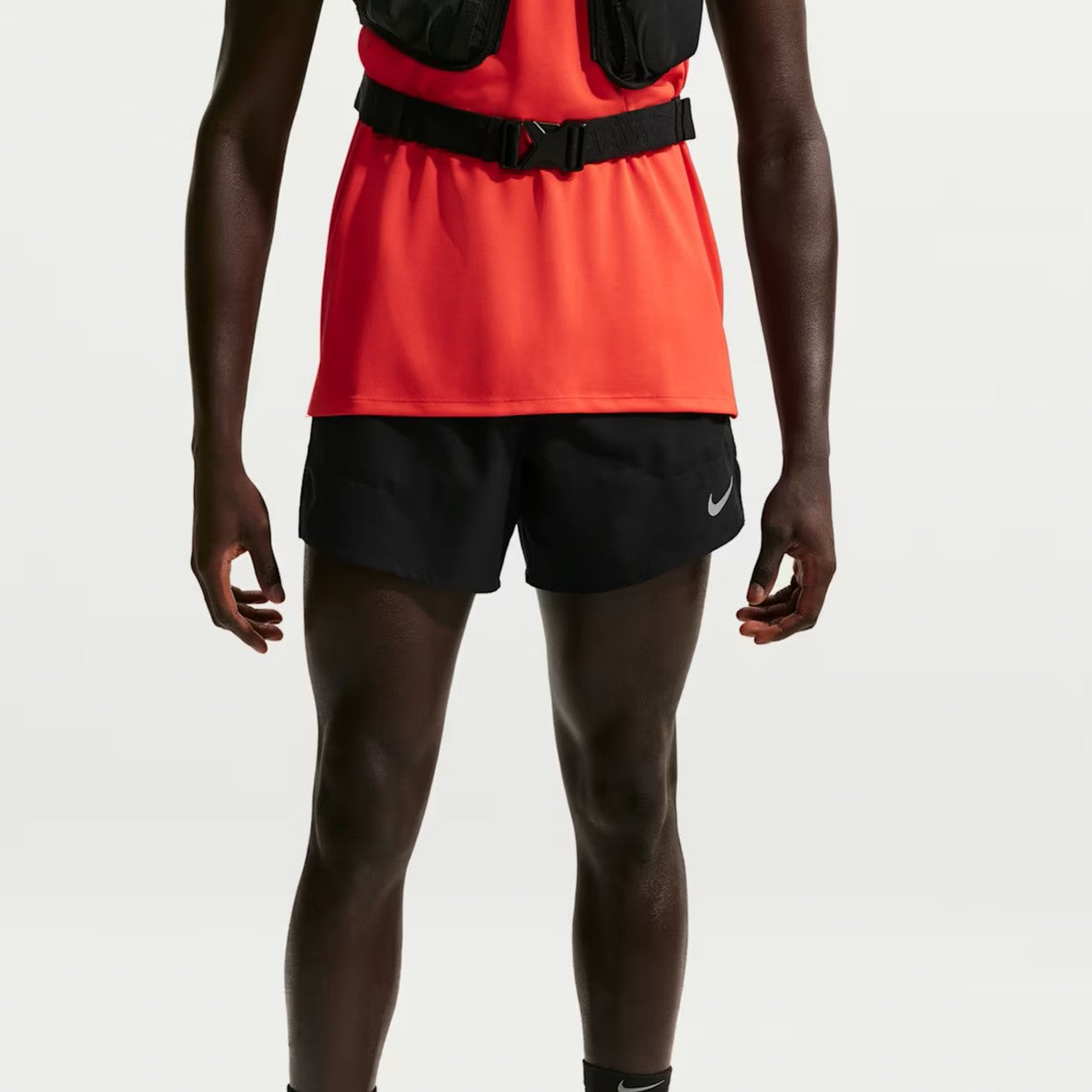 Nike Stride 5" 2-in-1 Shorts | Black / Reflective Silver | Mens