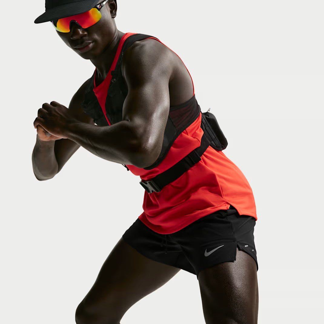 Nike Stride 5" 2-in-1 Shorts | Black / Reflective Silver | Mens