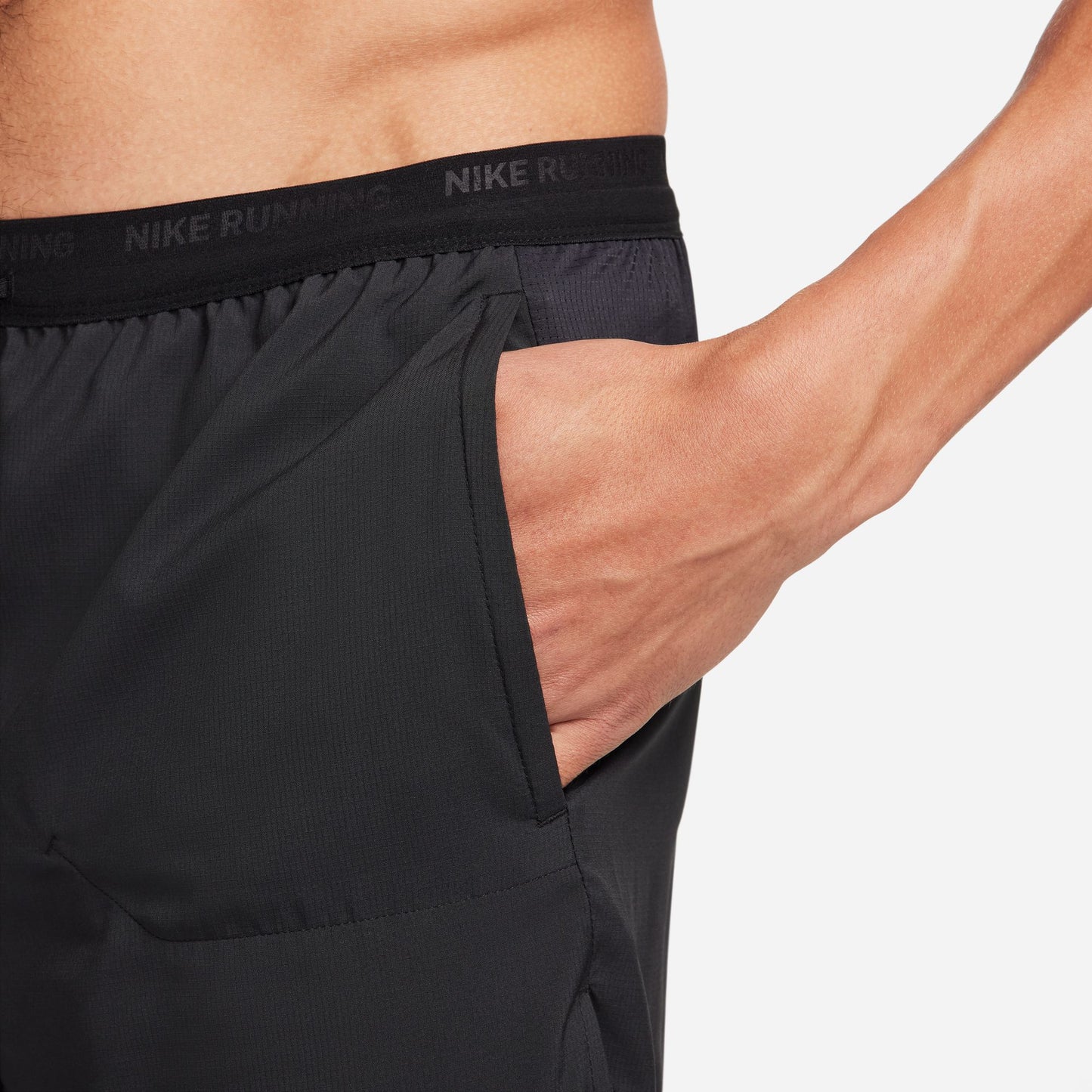 Nike Stride 5" 2-in-1 Shorts | Black / Reflective Silver | Mens