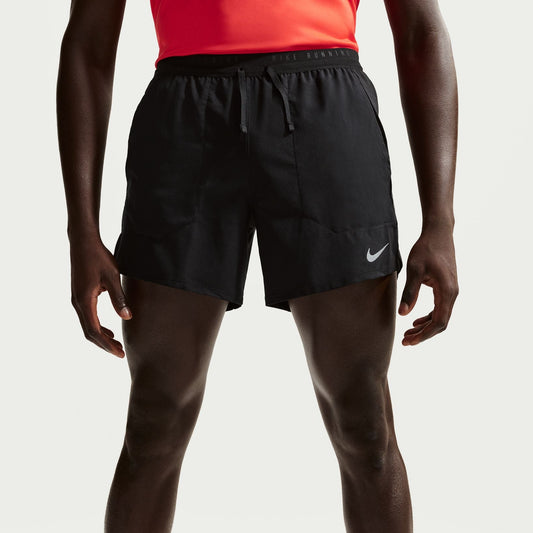 Nike Stride 5" Short | Black / Reflective Silver | Mens