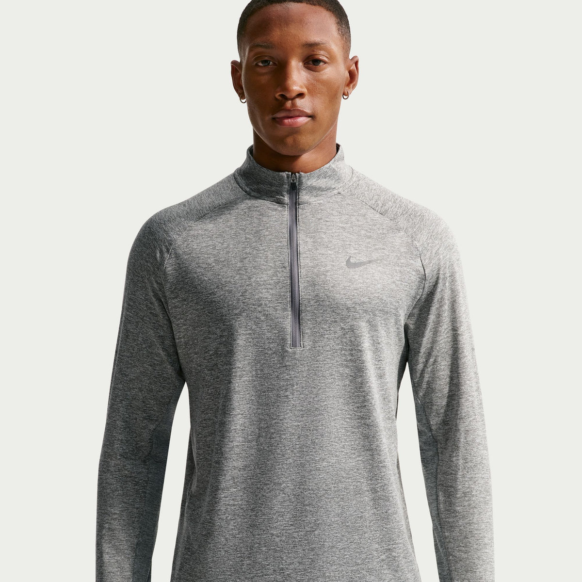 Nike Stride LS Tee | Smoke Grey / Heather | Mens