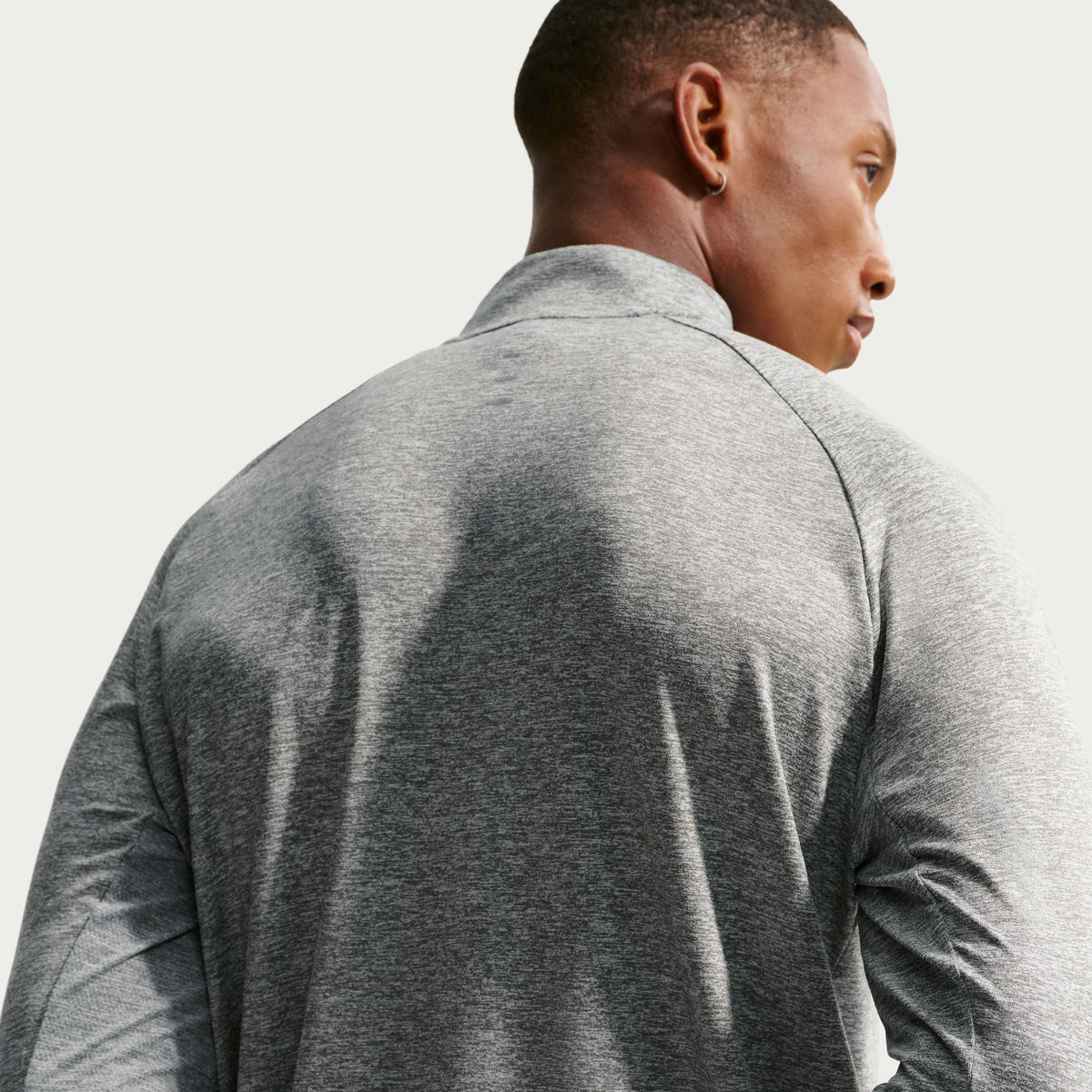 Nike Stride LS Tee | Smoke Grey / Heather | Mens