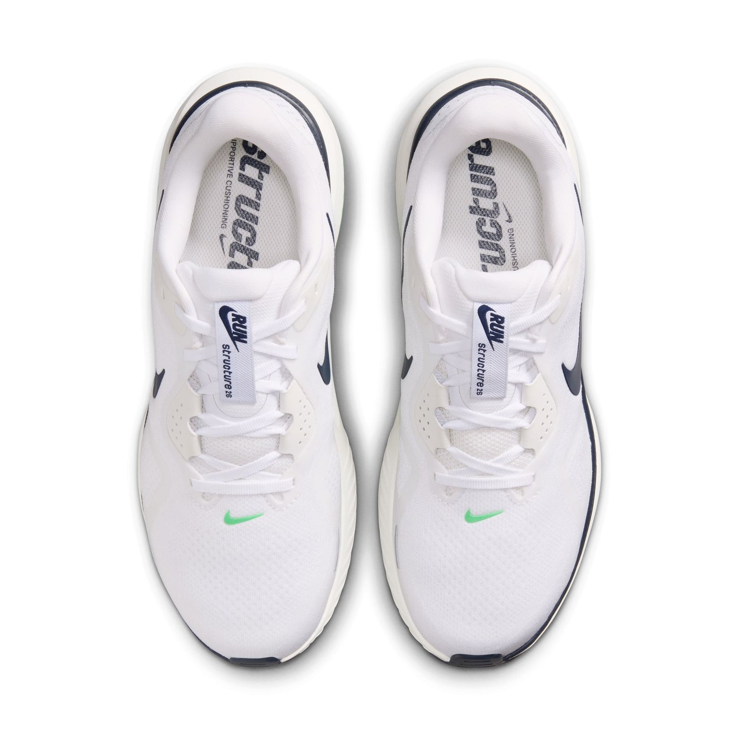 Nike Structure 26 | White / Midnight Navy / Green Spark | Mens