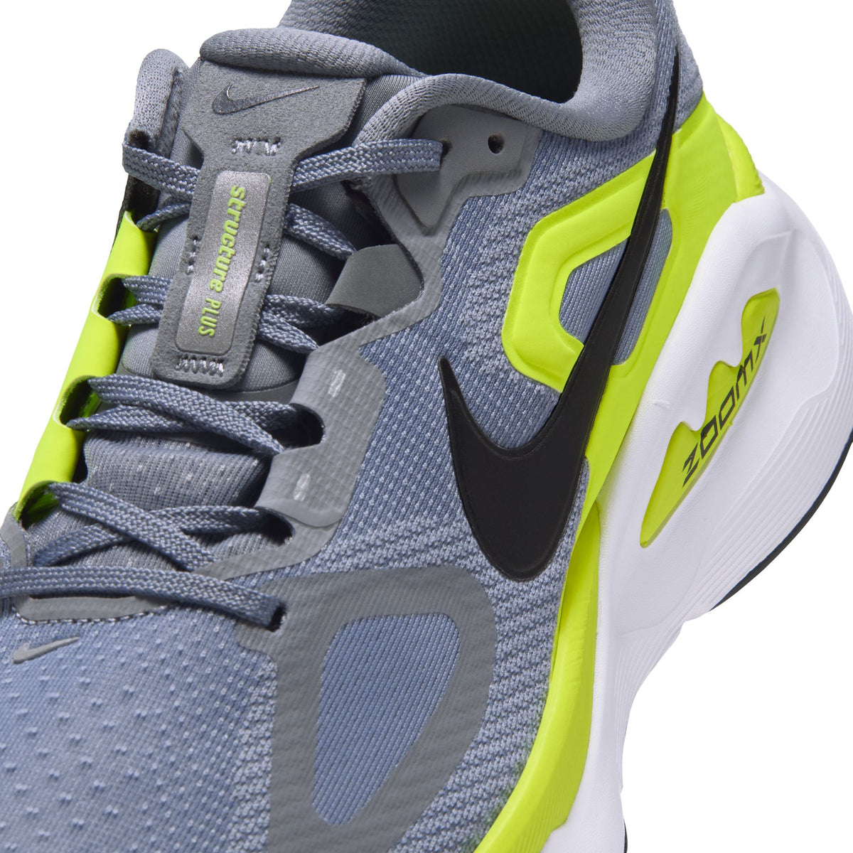 Nike Structure Plus | Cool Grey / Lemon Venom / White | Mens