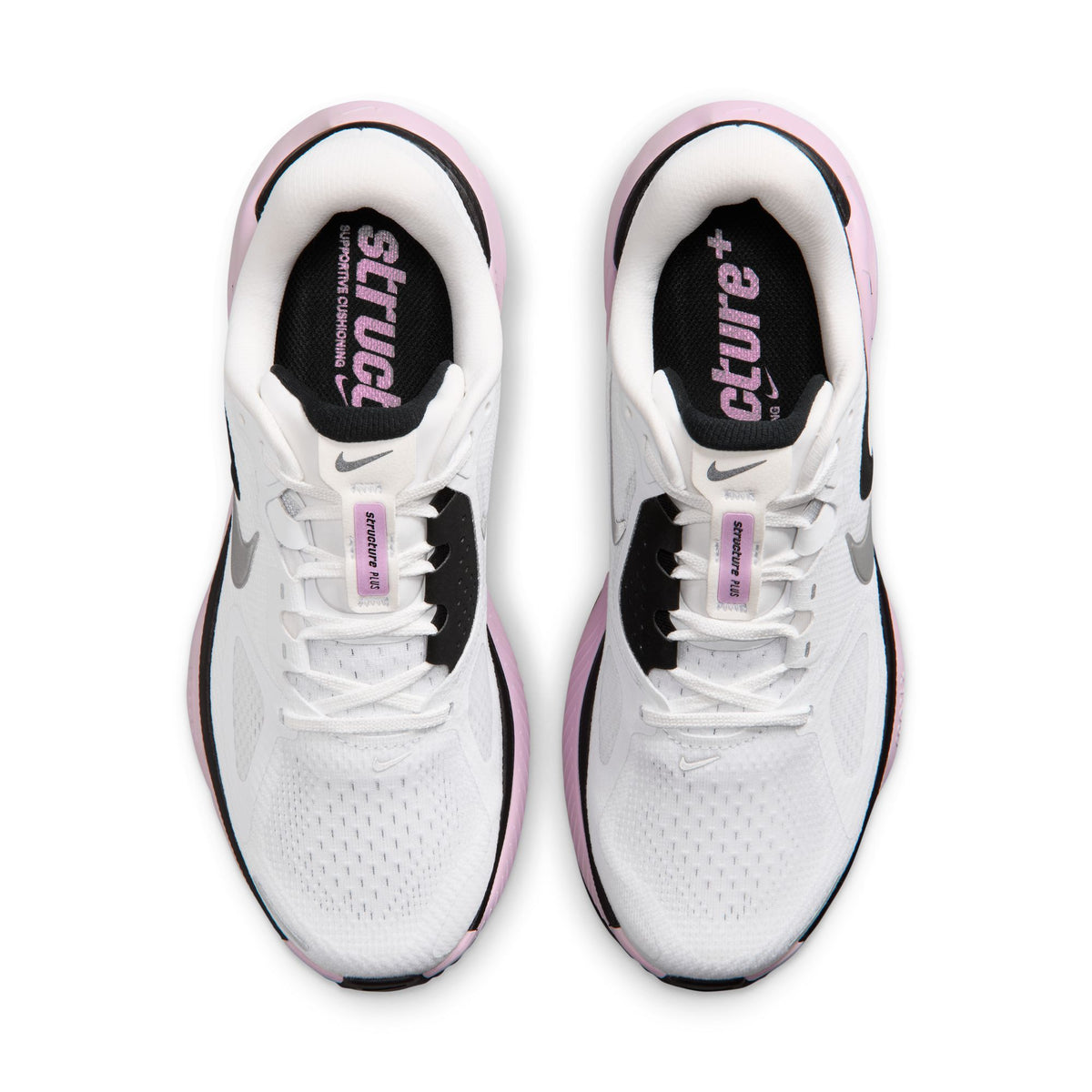 Nike Structure Plus | White / Black / Bleached Lilac / Metallic Silver | Womens