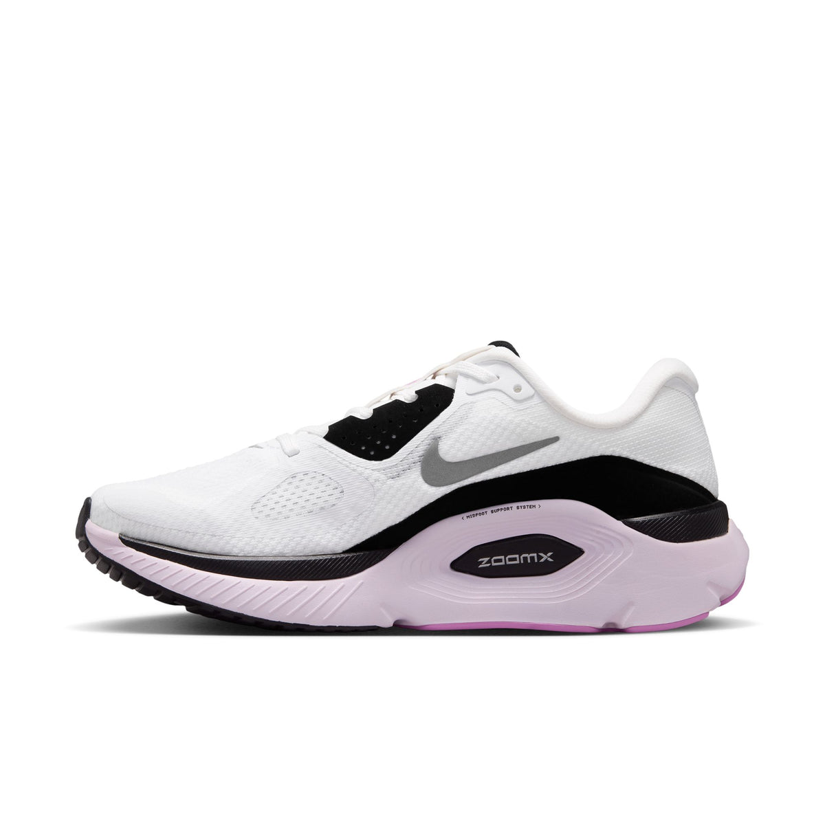 Nike Structure Plus | White / Black / Bleached Lilac / Metallic Silver | Womens