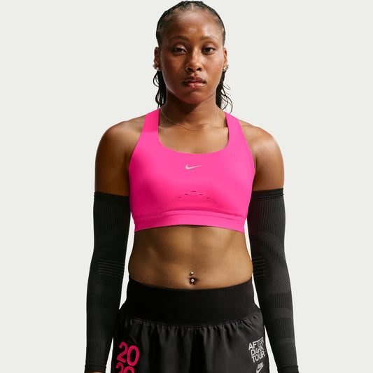 Nike Swift High Support Bra | Hyper Pink / Reflective Silver | Womens