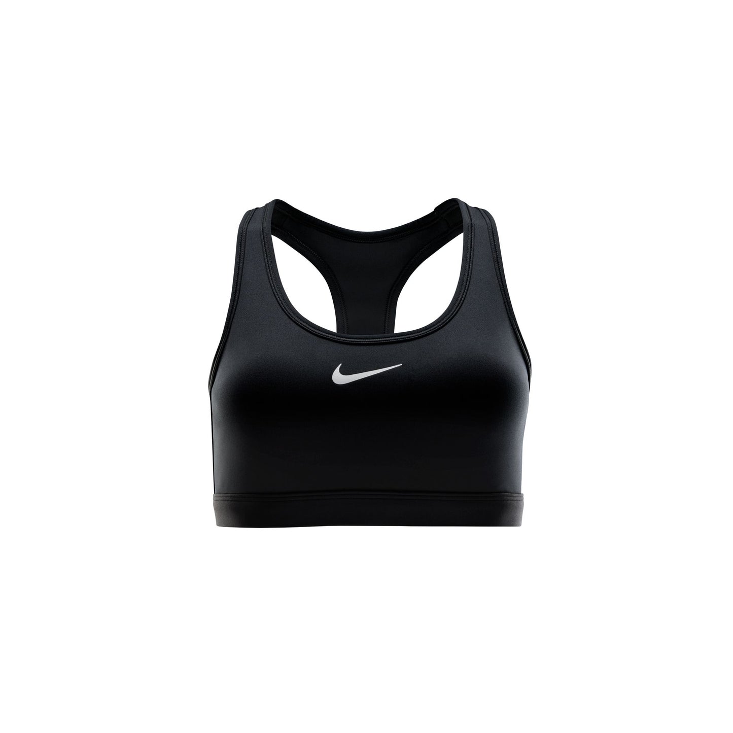 Nike Swoosh Medium Support Bra | Black / White | Womens