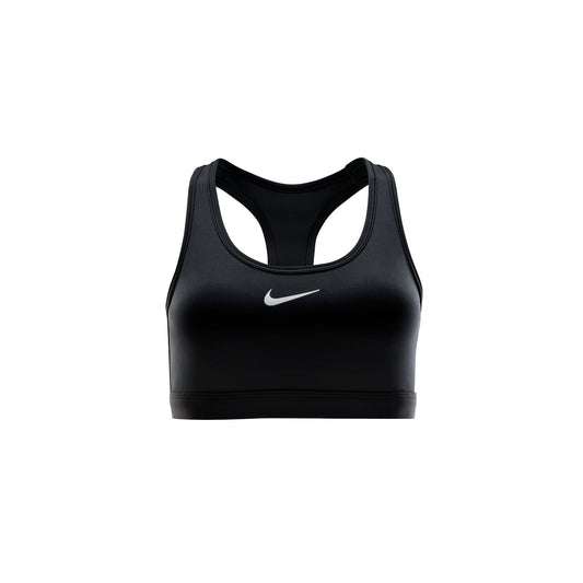 Nike Swoosh Medium Support Bra | Black / White | Womens