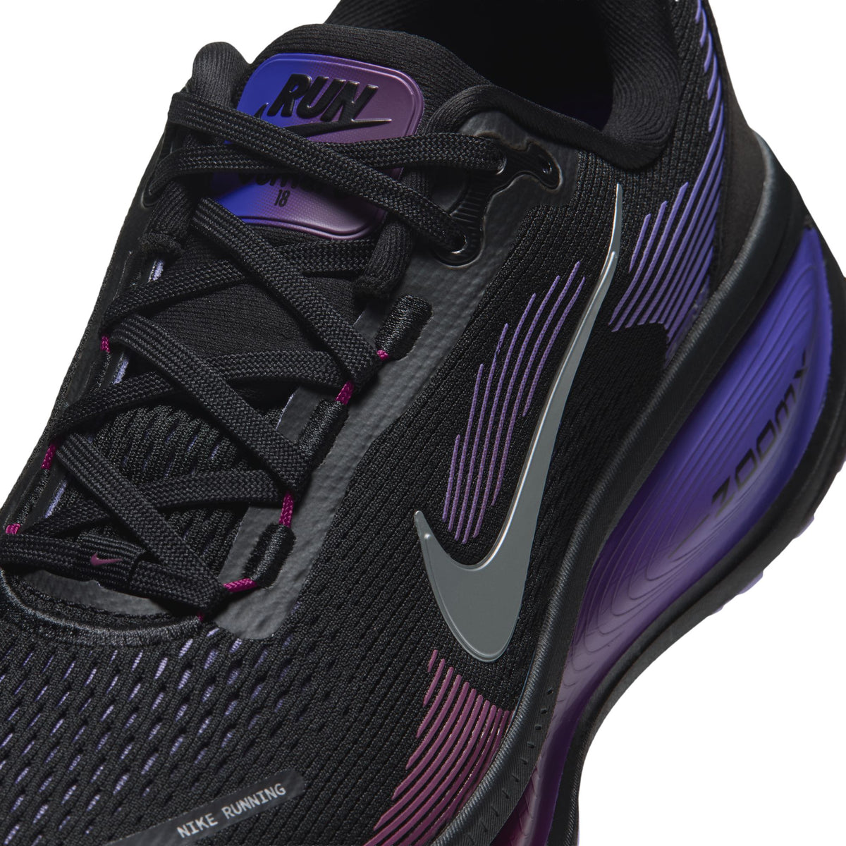 Nike Vomero 18 | Black / Metallic Silver / Persian Violet | Womens