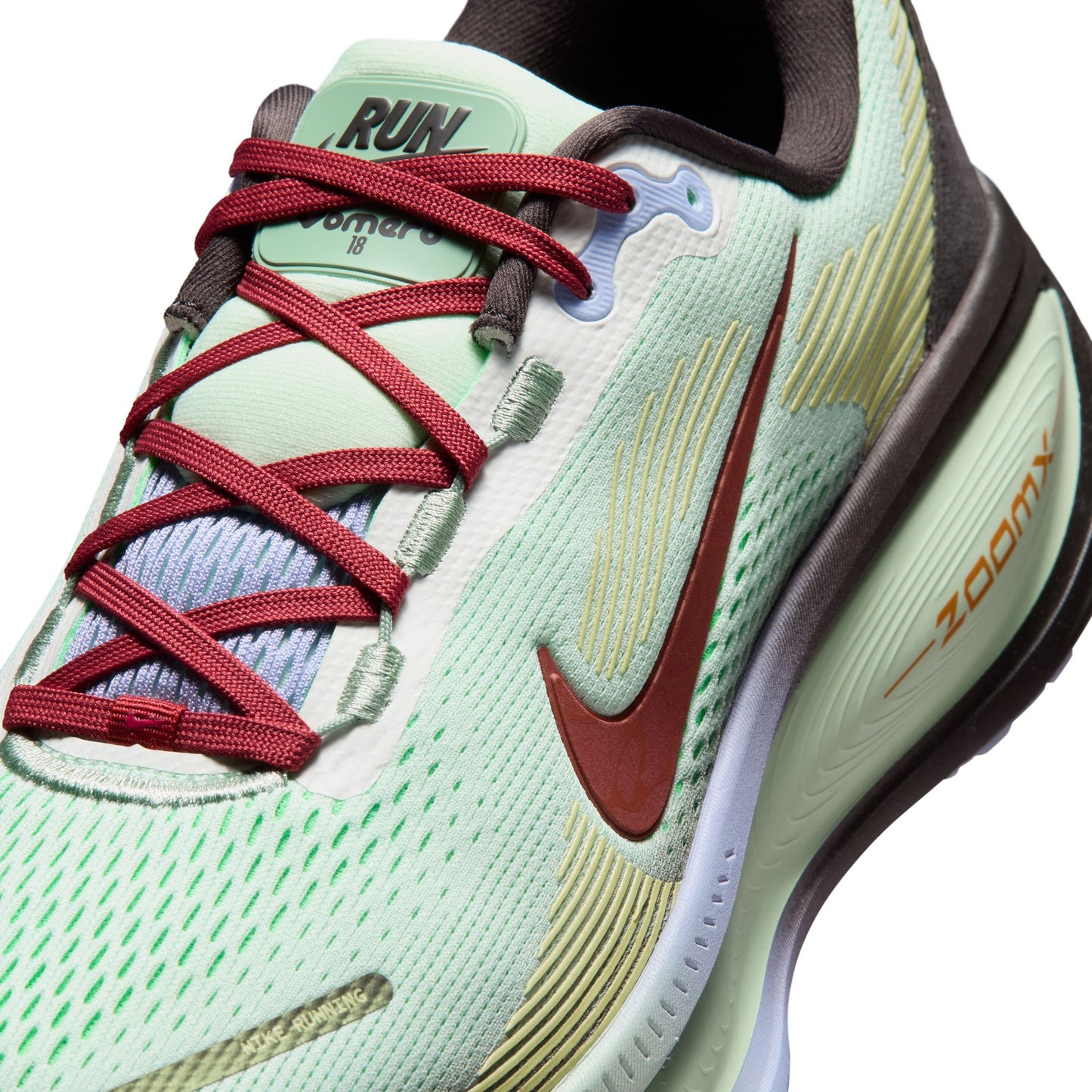 Nike Vomero 18 SE | Frosted Spruce / Tar / Purple Fade / Rugged Orange | Mens