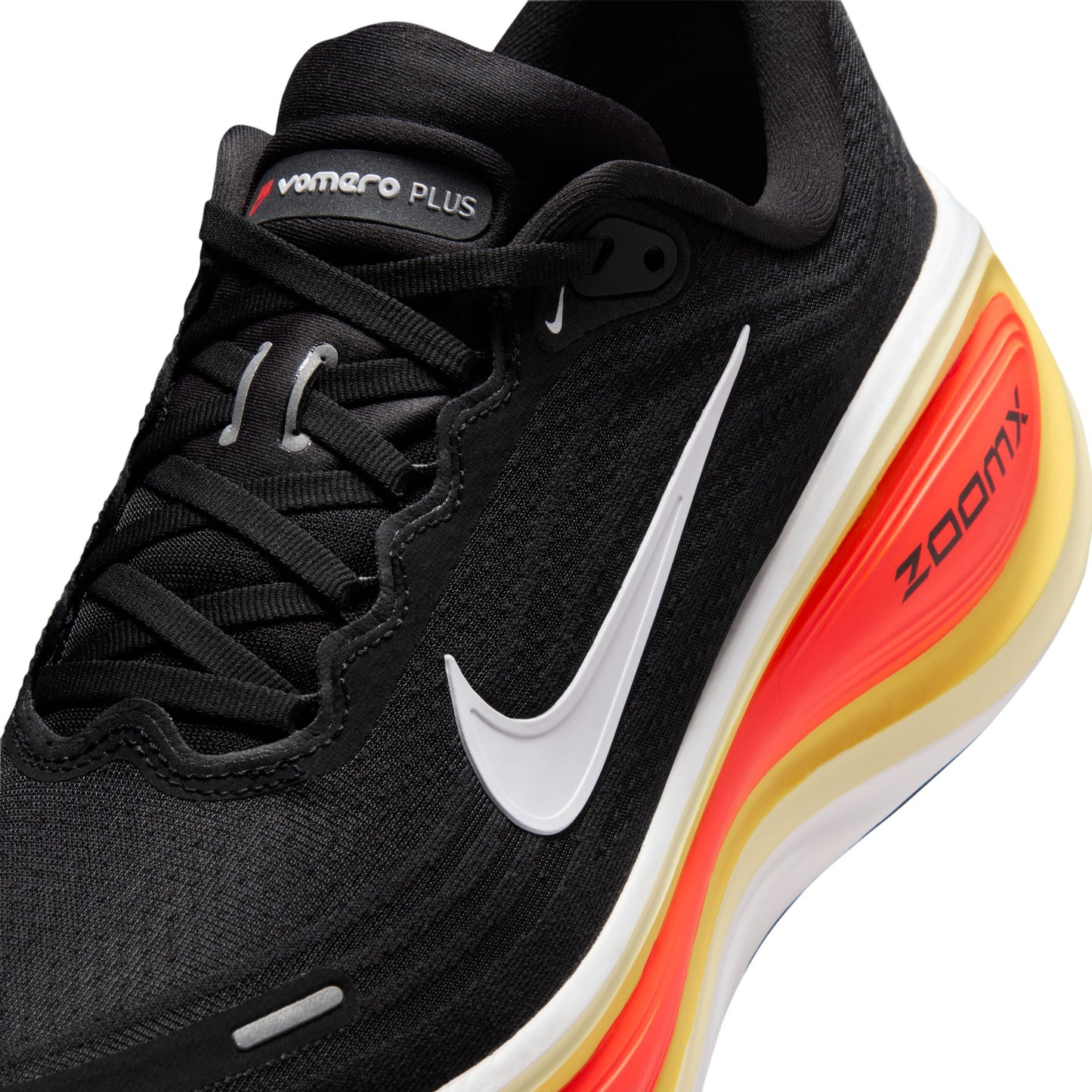 Nike Vomero Plus | Black / Bright Crimson / Sail / White | Mens