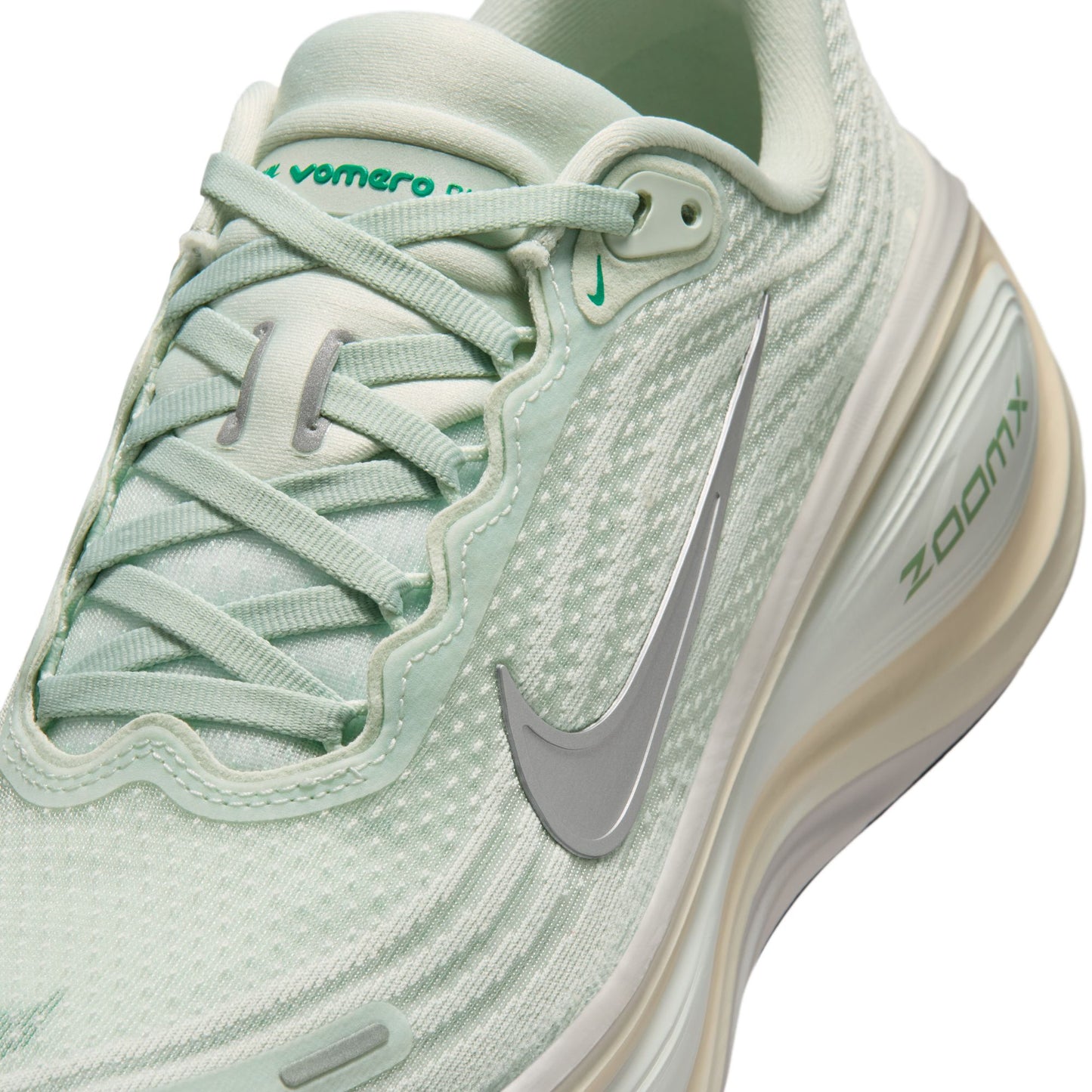 Nike Vomero Plus | Light Silver / Barely Green / Sea Glass / Metallic Silver | Womens