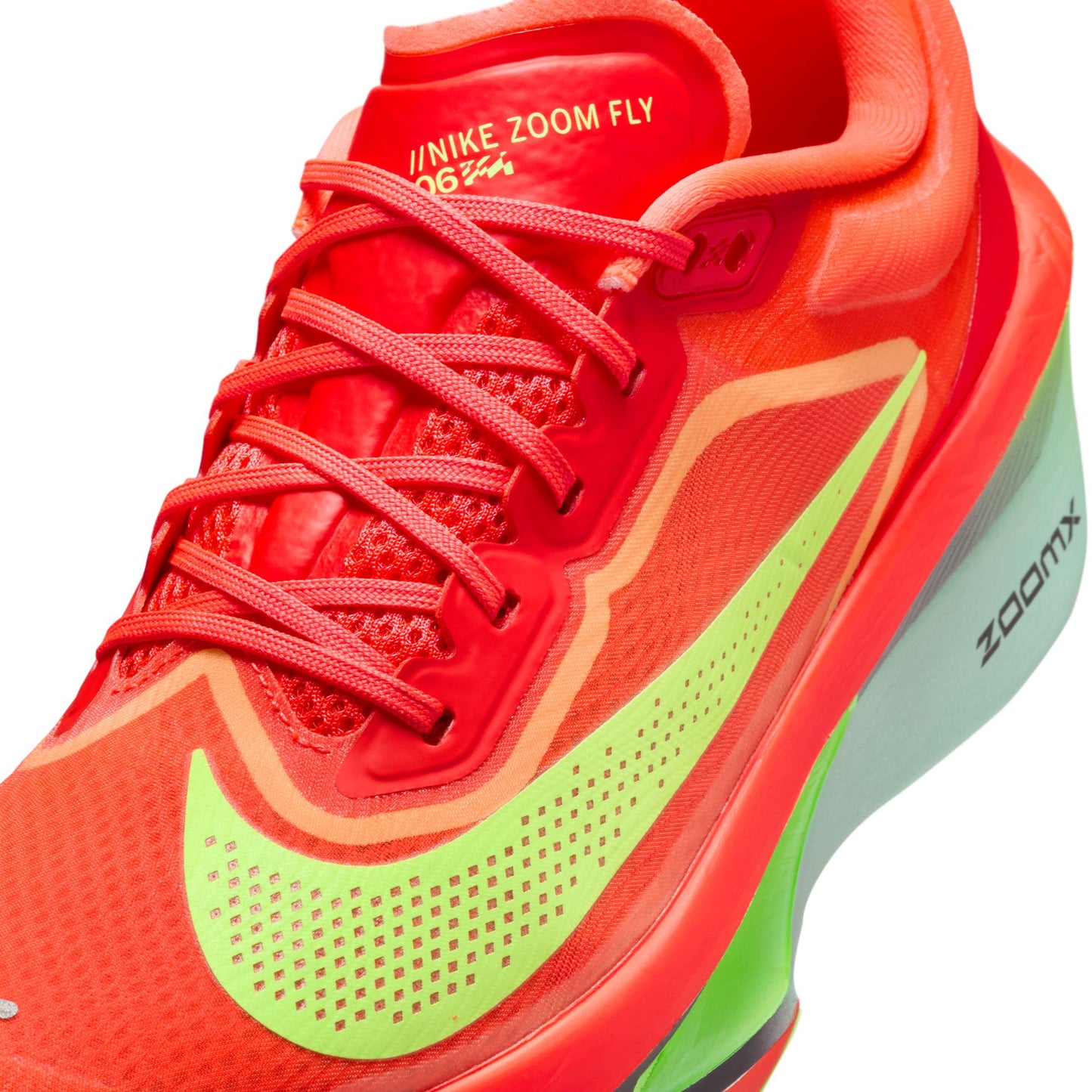 Nike Zoom Fly 6 | Bright Crimson / Cave Purple / Lime Blast | Womens