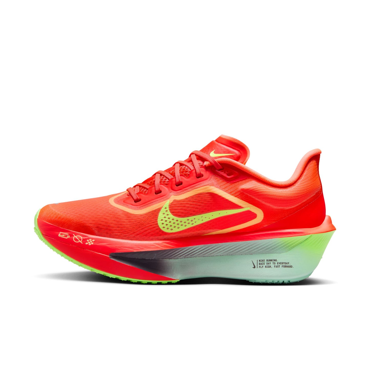 Nike Zoom Fly 6 | Bright Crimson / Cave Purple / Lime Blast | Womens