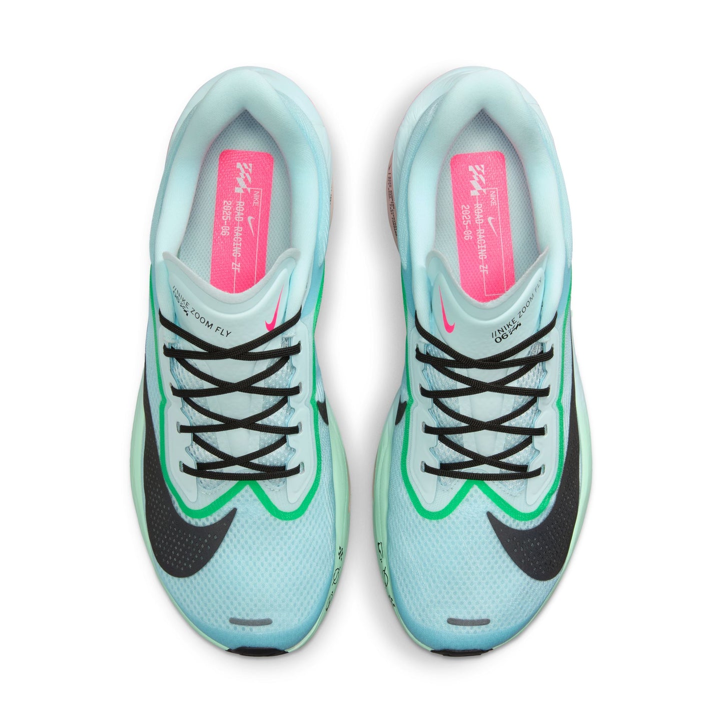 Nike Zoom Fly 6 | Glacier Ice / Hyper Pink / Green Shock / Black | Mens