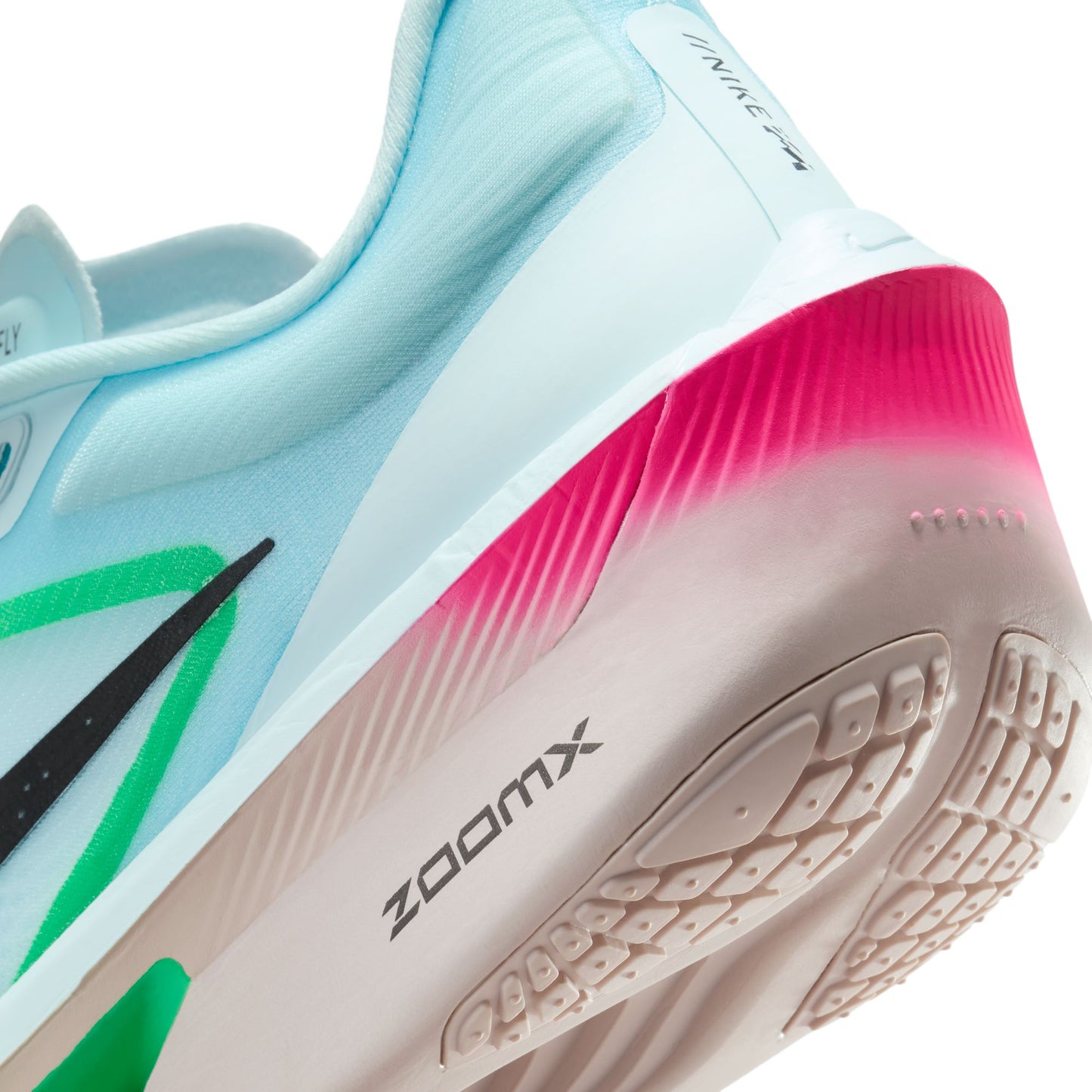 Nike Zoom Fly 6 | Glacier Ice / Hyper Pink / Green Shock / Black | Mens