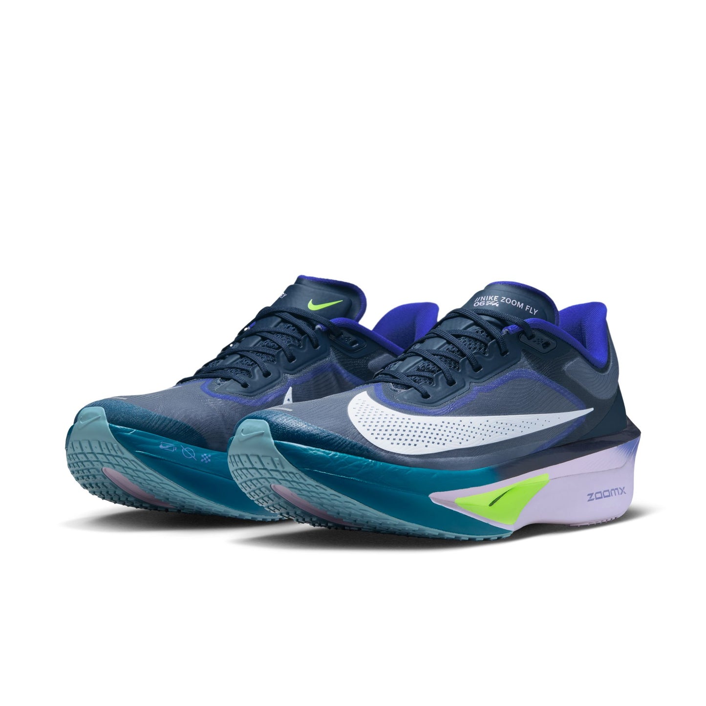 Nike Zoom Fly 6 | Obsidian / White / Persian Violet / Volt | Mens