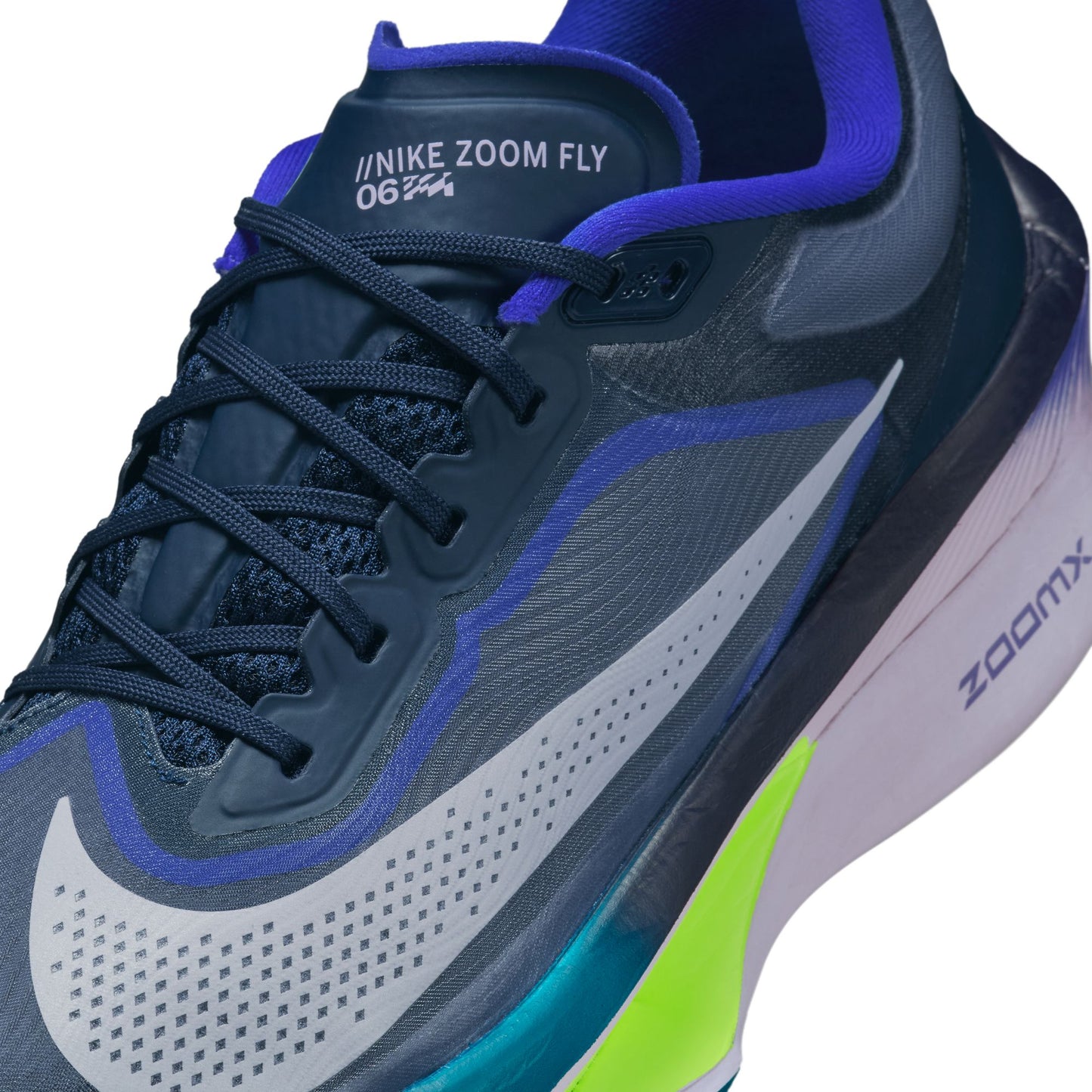 Nike Zoom Fly 6 | Obsidian / White / Persian Violet / Volt | Mens