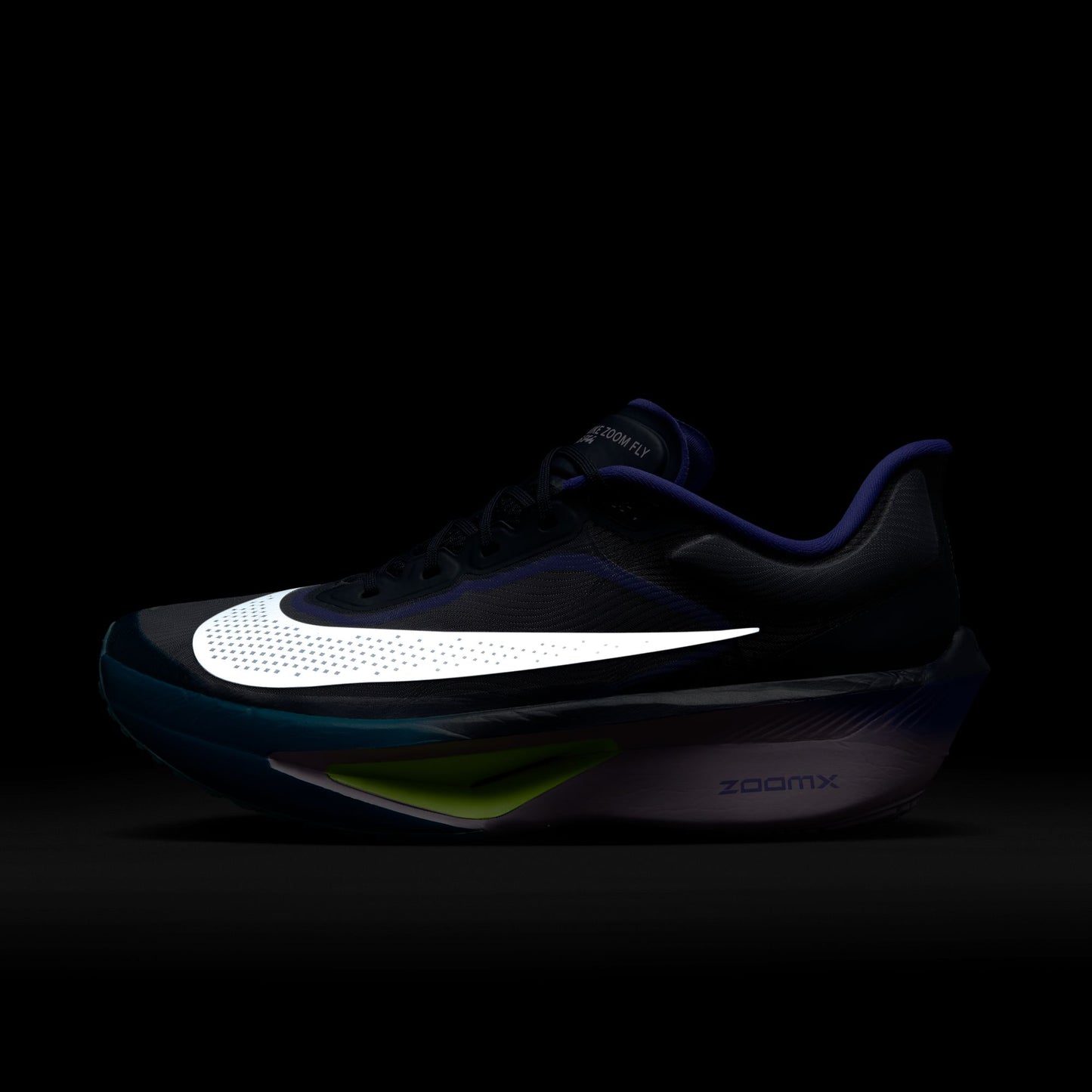 Nike Zoom Fly 6 | Obsidian / White / Persian Violet / Volt | Mens