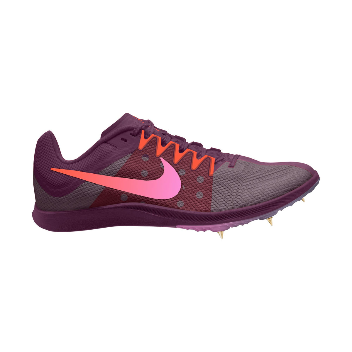Nike Zoom Rival Distance Spikes | Bordeaux / Pink Spell / Hyper Crimson | Unisex