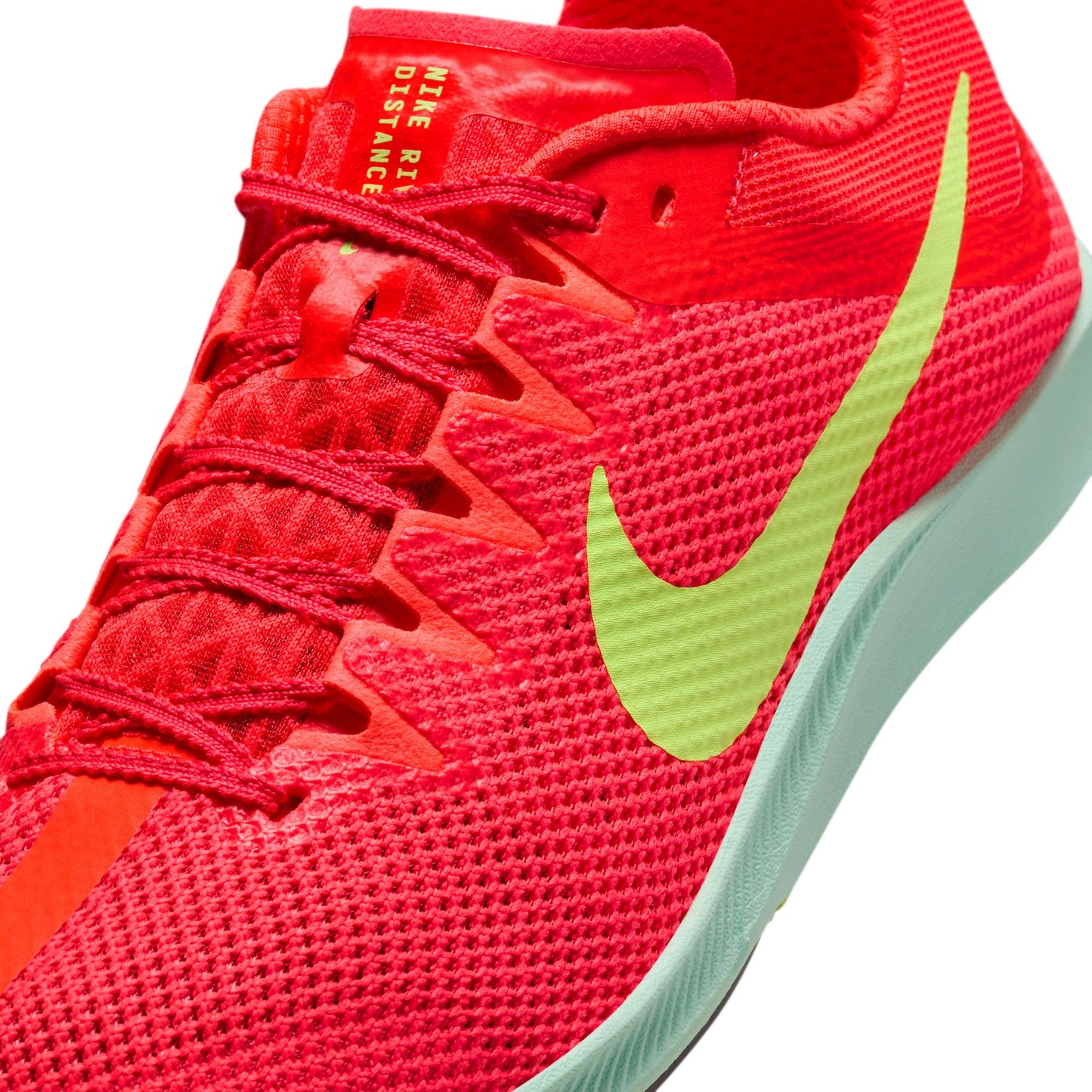 Nike Zoom Rival Distance Spikes | Bright Crimson / Washed Coral / Barely Volt | Unisex