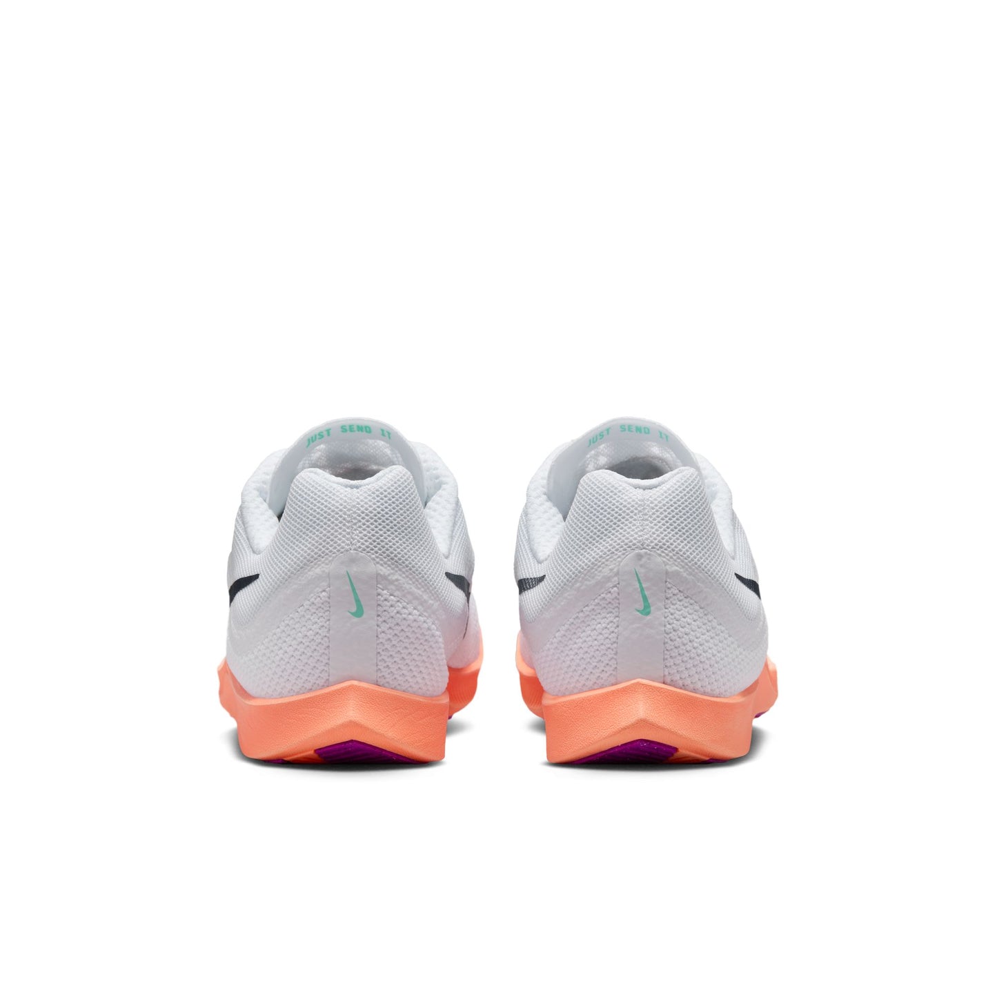 Nike Zoom Rival Distance Spikes | White / Obsidian / Bright Crimson / Hyper Turquoise | Unisex