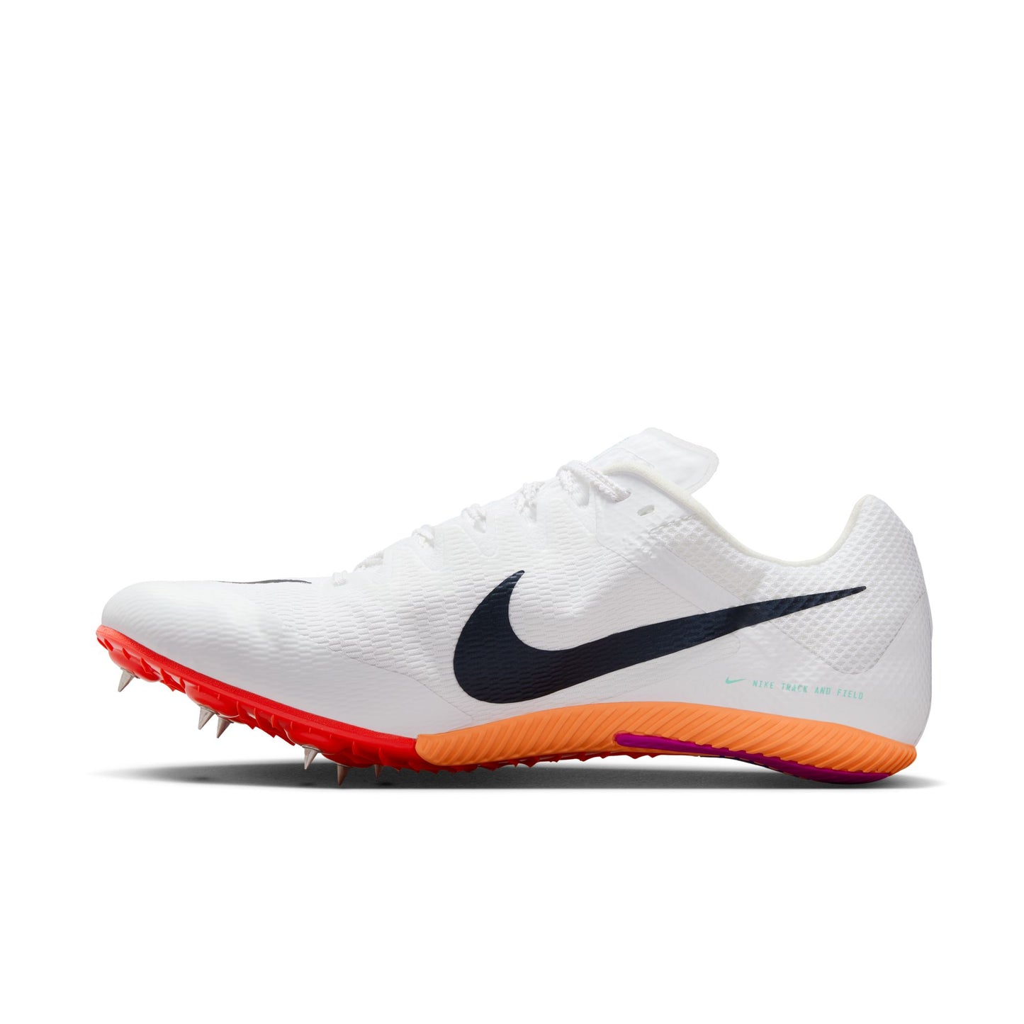 Nike Zoom Rival Sprint Spikes | White / Obsidian / Bright Crimson / Hyper Turquoise | Unisex