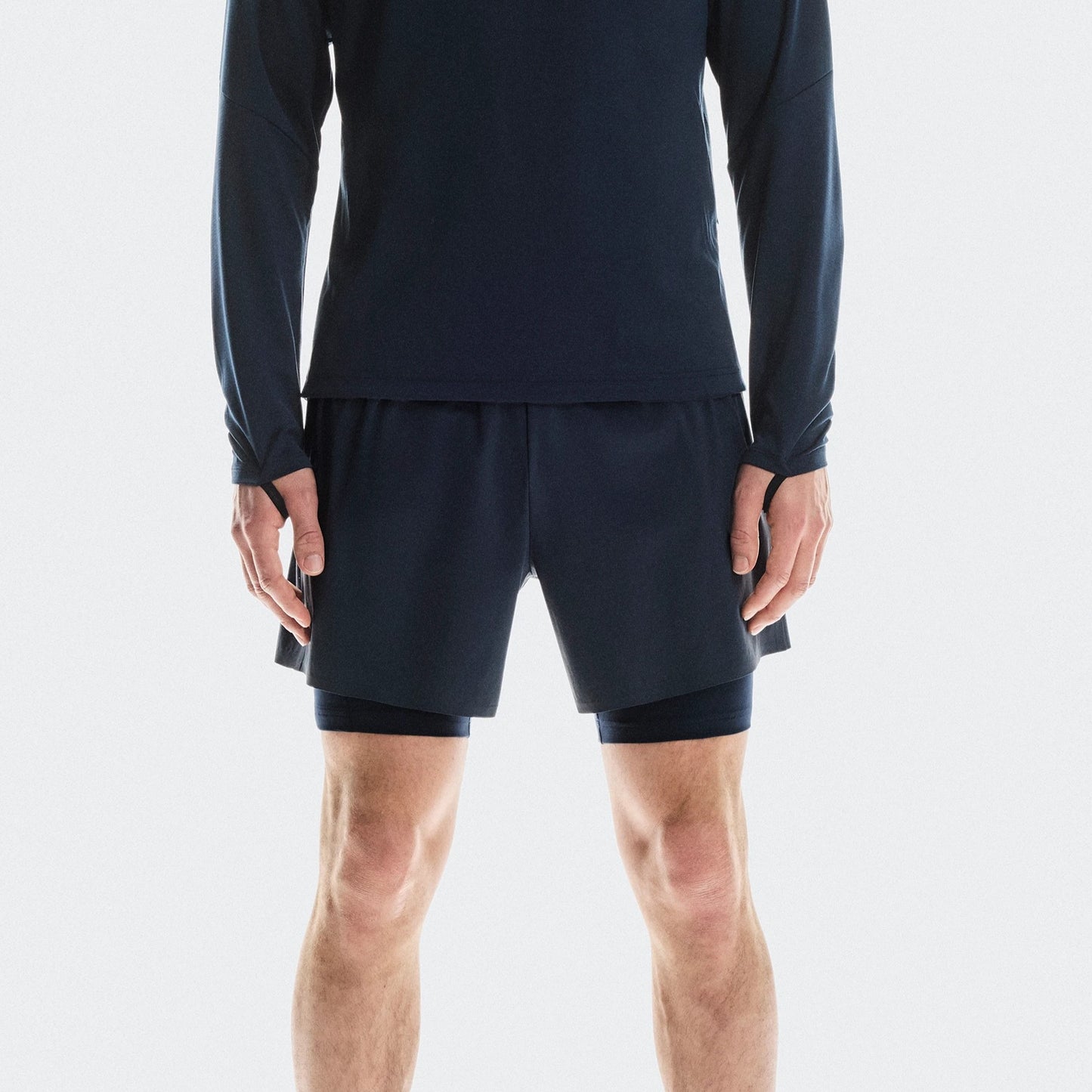 On 5" Performance 2/1 Shorts | Navy | Mens