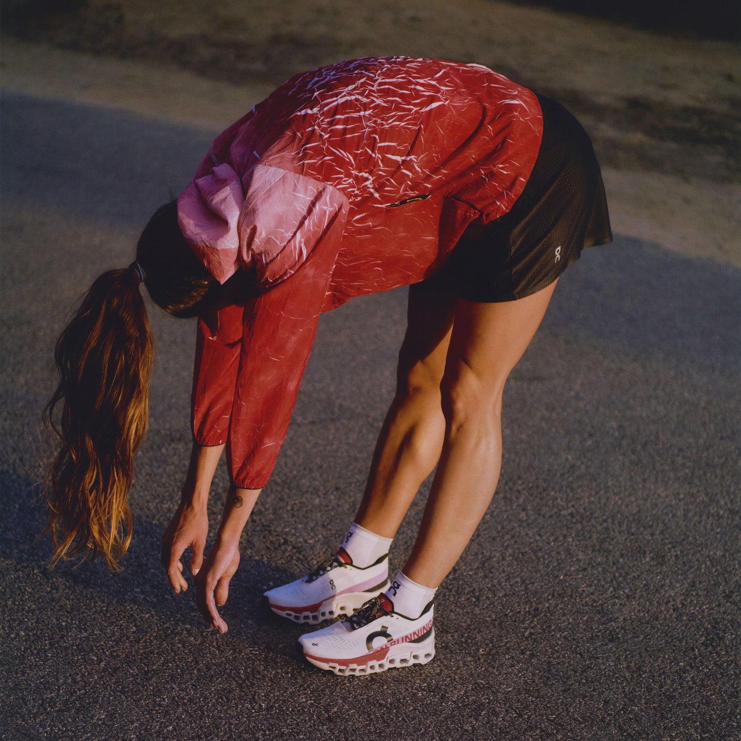 On Cloudmonster 2 | Ivory / Red | Womens