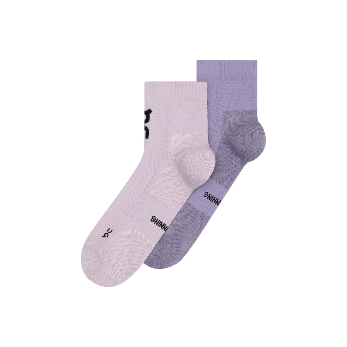 On Core Run Sock Mid | 2 Pack | Foxglove / Mallow