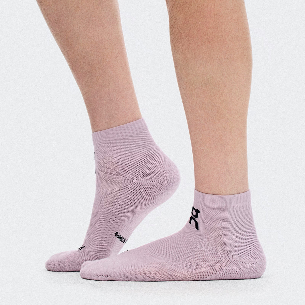 On Core Run Sock Mid | 2 Pack | Foxglove / Mallow