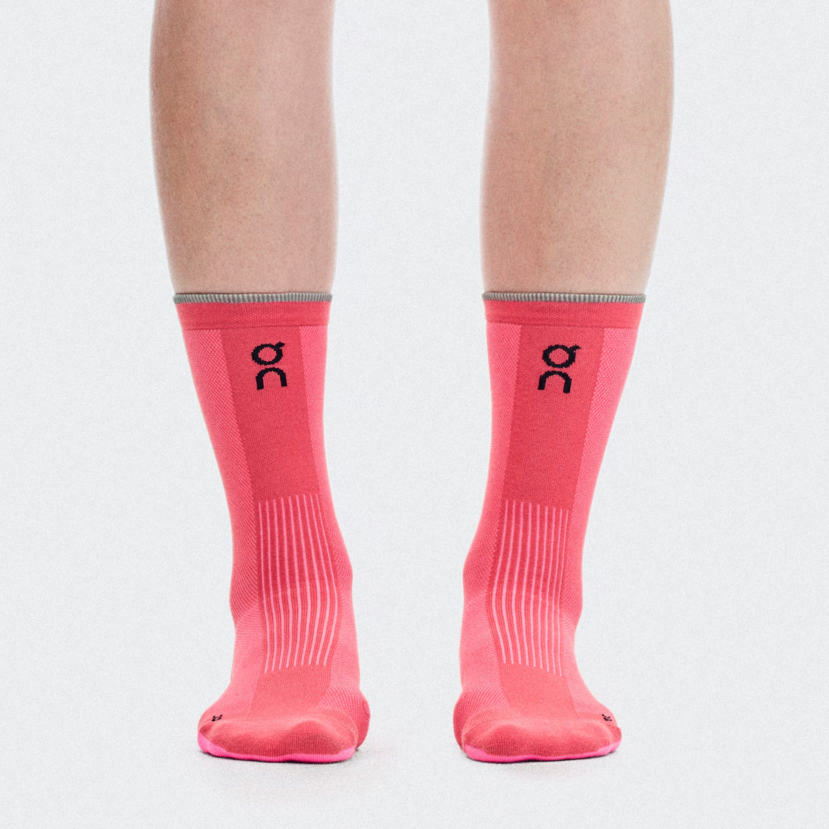 On Elite Run Sock High | Camellia / Azalea